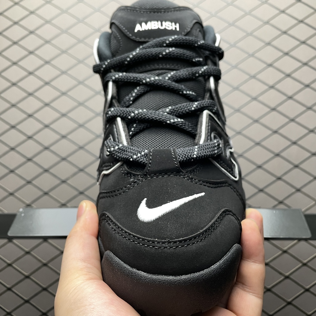 AMBUSH × Nike Air More Uptempo Low "Black and White"FB