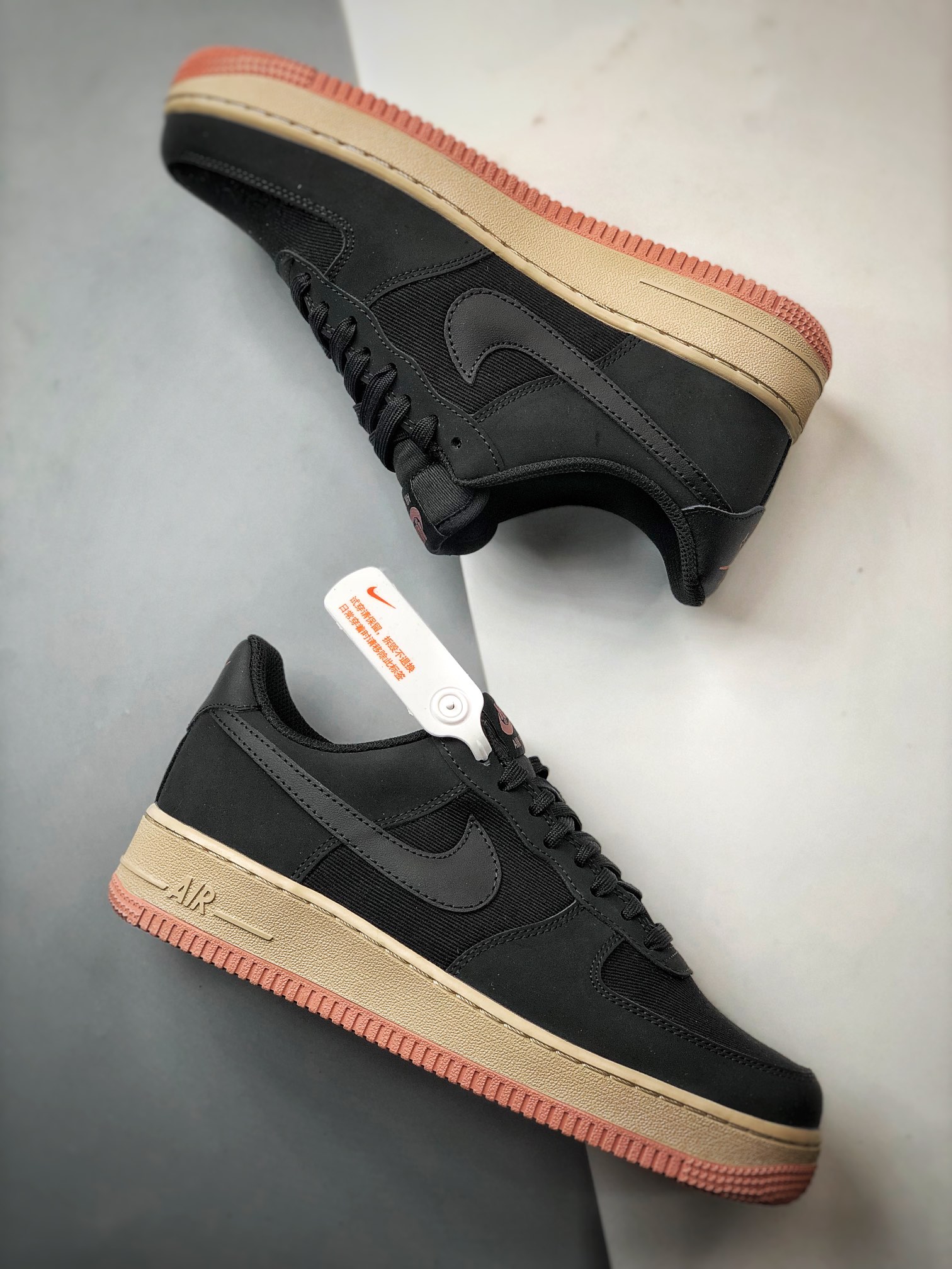 Nike Air Force 1 07  "Suede Black"( FB8876-001)