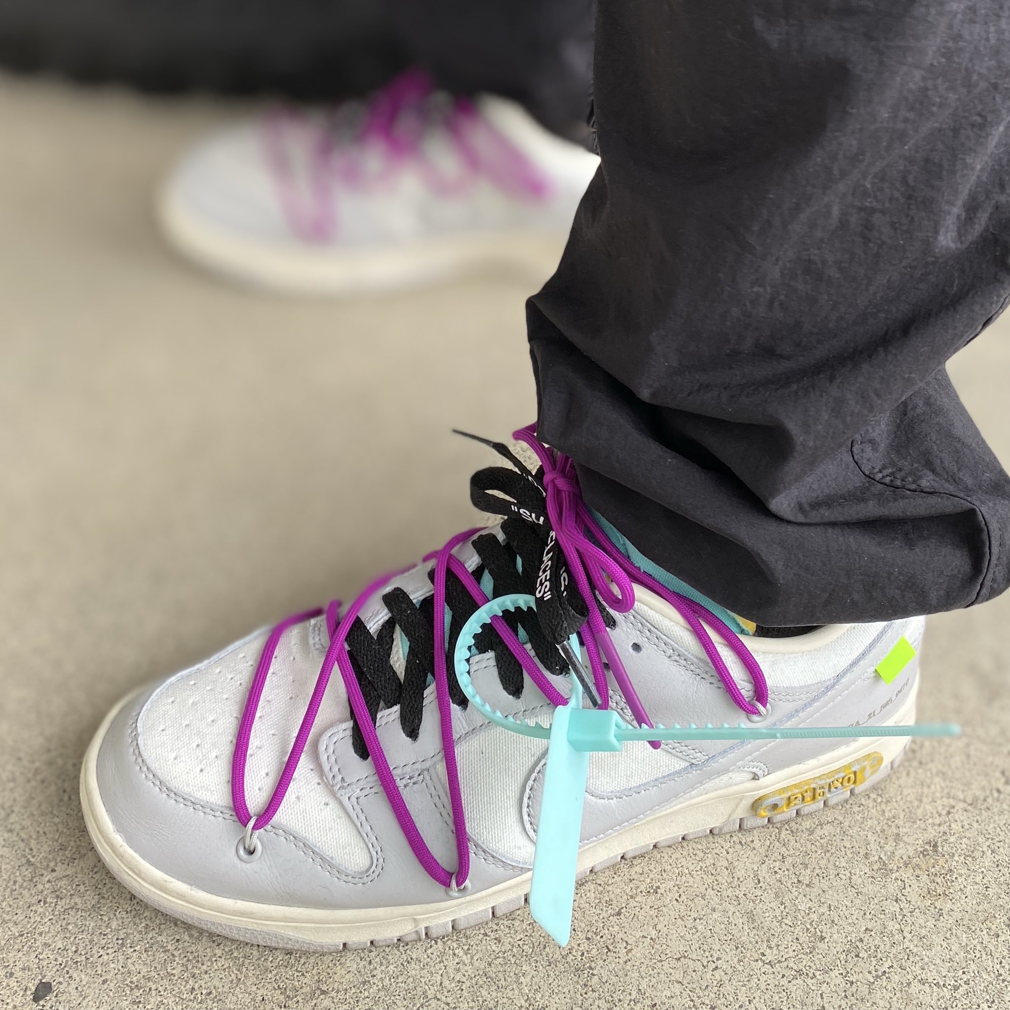 K on X: "OFF-WHITE &times; NIKE DUNK LOW 1 OF 50 "21" オフホワイト &times; ナイキ ダンク ロー 1 OF 50  "21" で仕事しました シューレースはブラックにチェンジ！締まった感じがお気に入り🔥 #Nike #offwhite #offwhitenike # dunk #dunklow #ナイキ #オフホワイト #オフホワイト ...