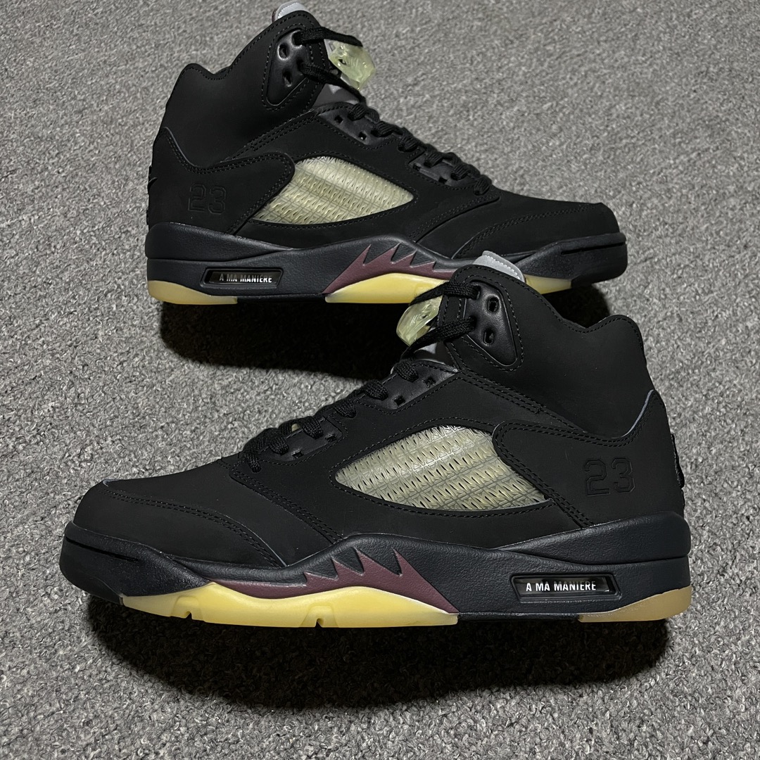 A Ma Maniére × Nike Air Jordan 5 Retro SP "Black"(FD1330-001)