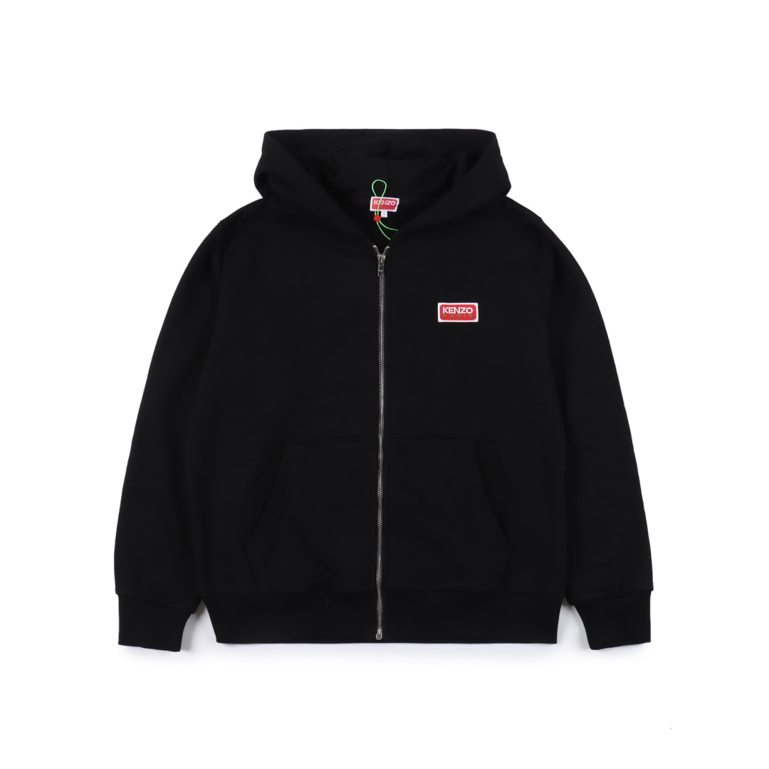 KENZO 23FW LOGO hooded zipper sweatshirt（FD65SW1004ME99J）