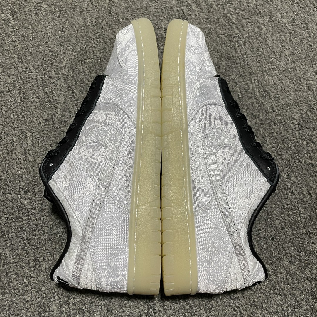 CLOT × Fragment × Nike Dunk Low "Black and White"（FN0316-999）