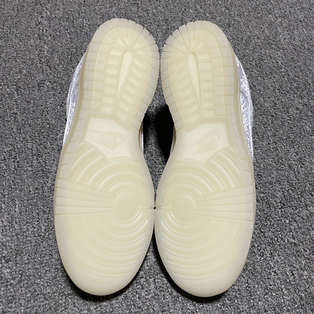 CLOT × Fragment × Nike Dunk Low "Black and White"（FN0316-999）