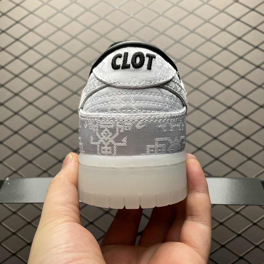 CLOT × Fragment × Nike Dunk Low "Black and White"（FN0316-999）