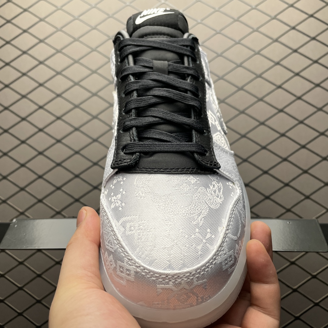 CLOT × Fragment × Nike Dunk Low "Black and White"（FN0316-999）