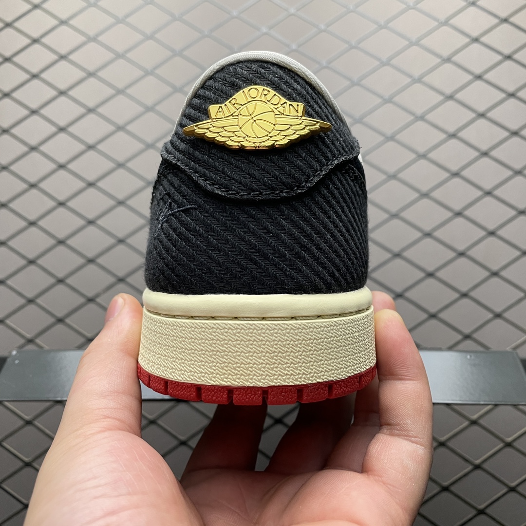 Trophy Room × Nike Air Jordan 1 Low OG "Sail and Varsity Red" (FN0432-100)