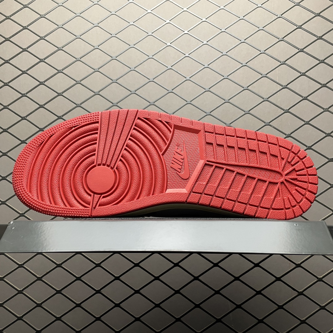 Trophy Room × Nike Air Jordan 1 Low OG "Sail and Varsity Red" (FN0432-100)