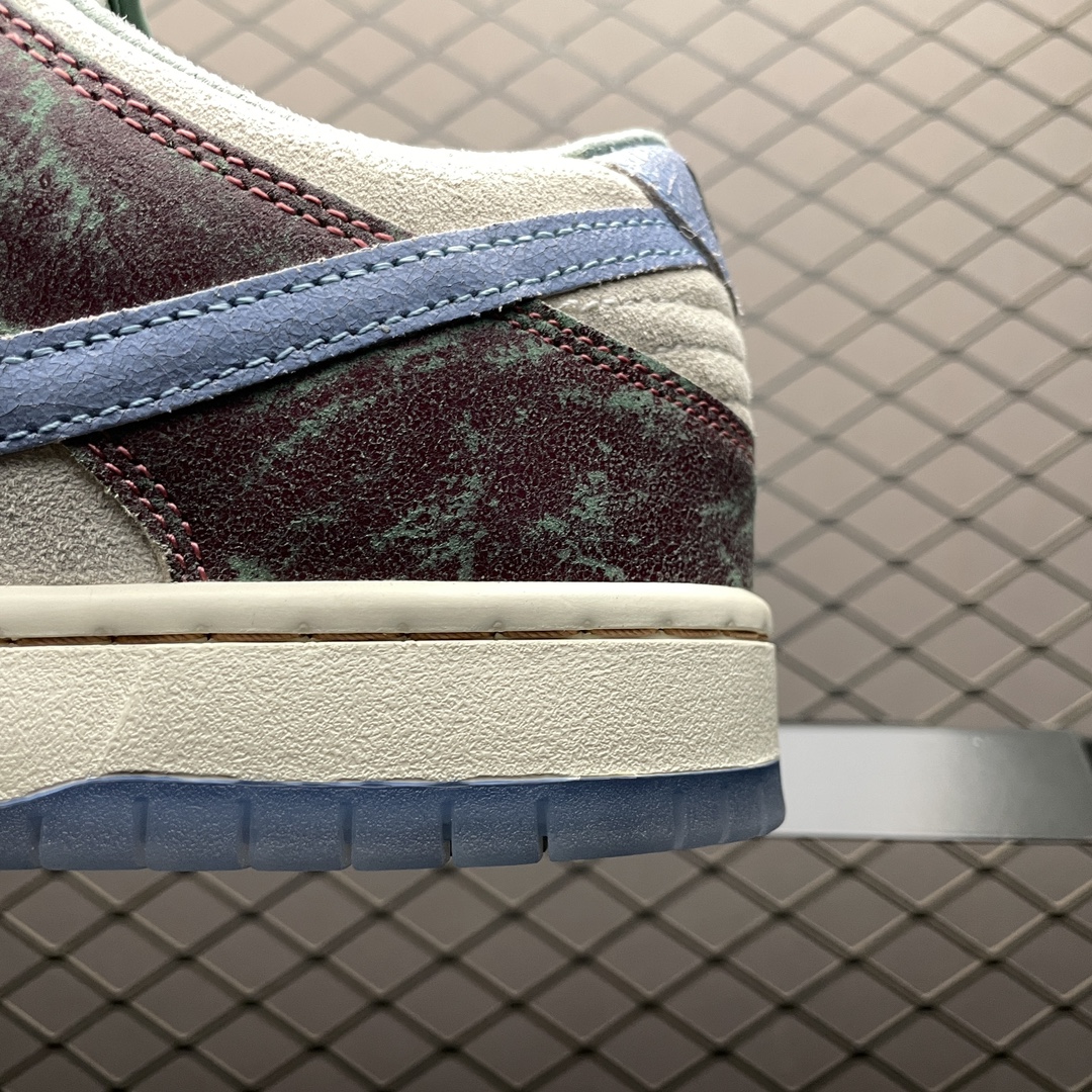 Crenshaw Skate Club × Nike SB Dunk Low PRO QS "Sail/Light Blue-Cedar"(FN4193-100)