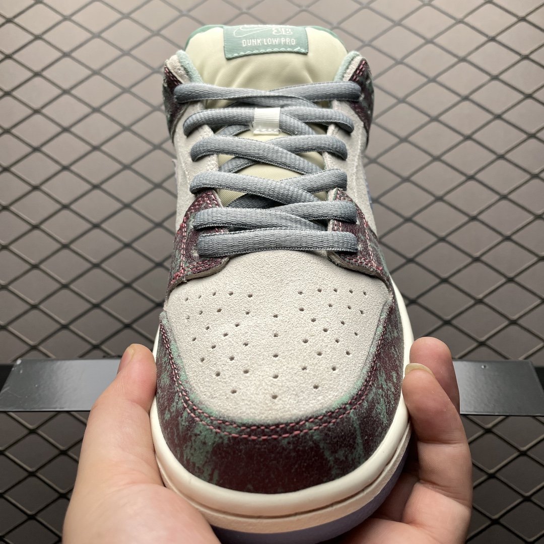 Crenshaw Skate Club × Nike SB Dunk Low PRO QS "Sail/Light Blue-Cedar"(FN4193-100)