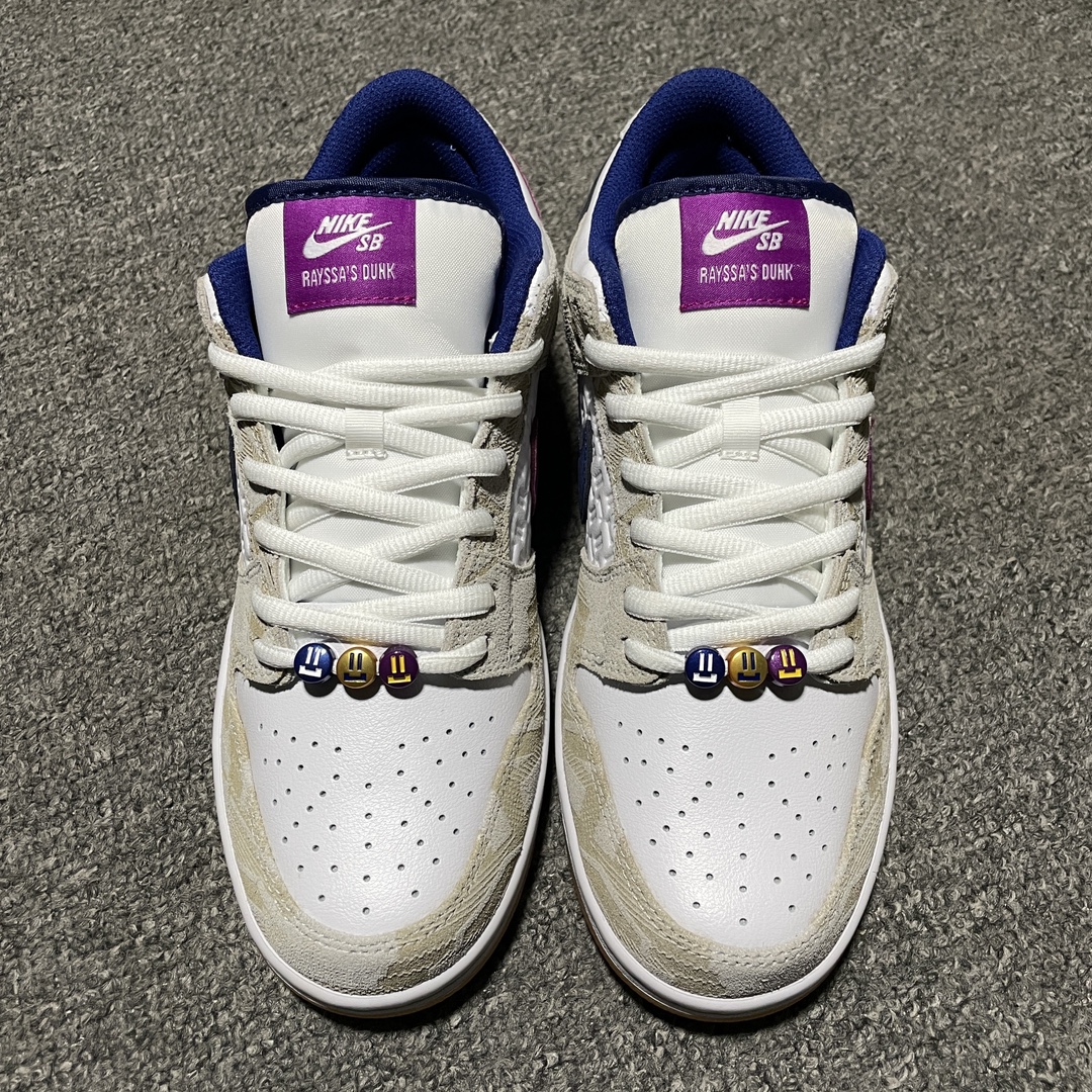 Rayssa Leal × Nike SB Dunk Low PRM "Pure Platinum and Vivid Purple"(FZ5251-001)