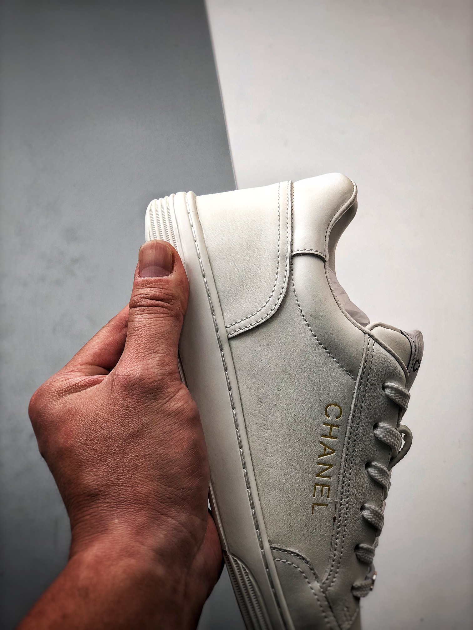 CHANL leather sneakers（G45085-B13311-NP502）