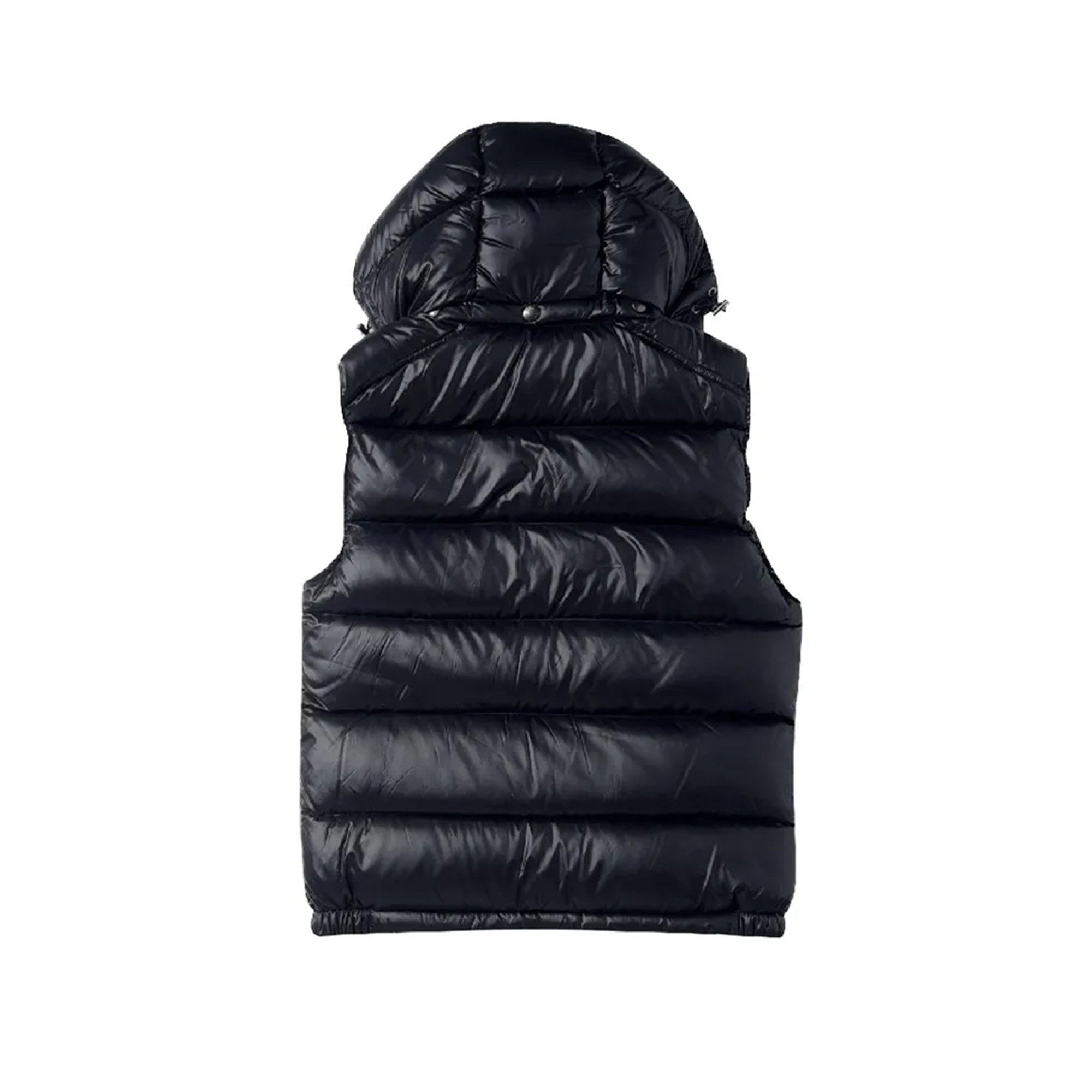 Moncler Bormes logo patch hooded vest（H20911A0021668950-999）