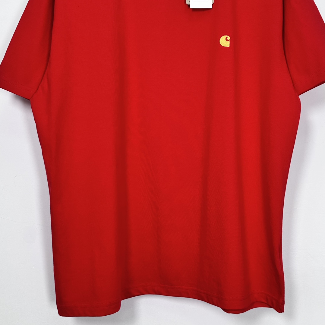 Carhartt WIP カーハート ワンポイント刺繍 Tシャツ 半袖 サイズ：メンズ L ブラック あす楽対応 （I026391-00H-X3）