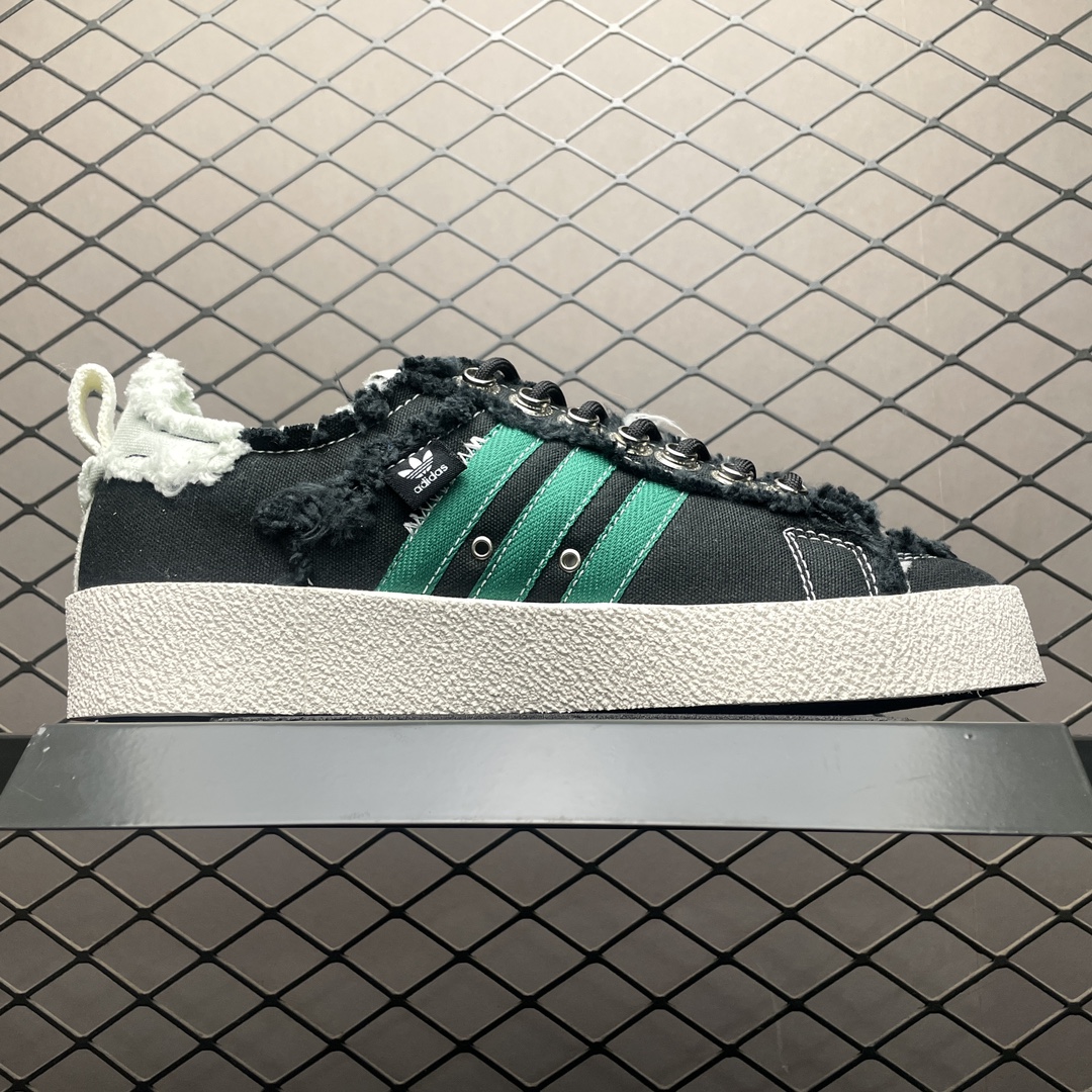 アディダスです/Song for the Mute × adidas Originals Campus 80s "Core Black/Cream White/Linen Green"（ID4791）