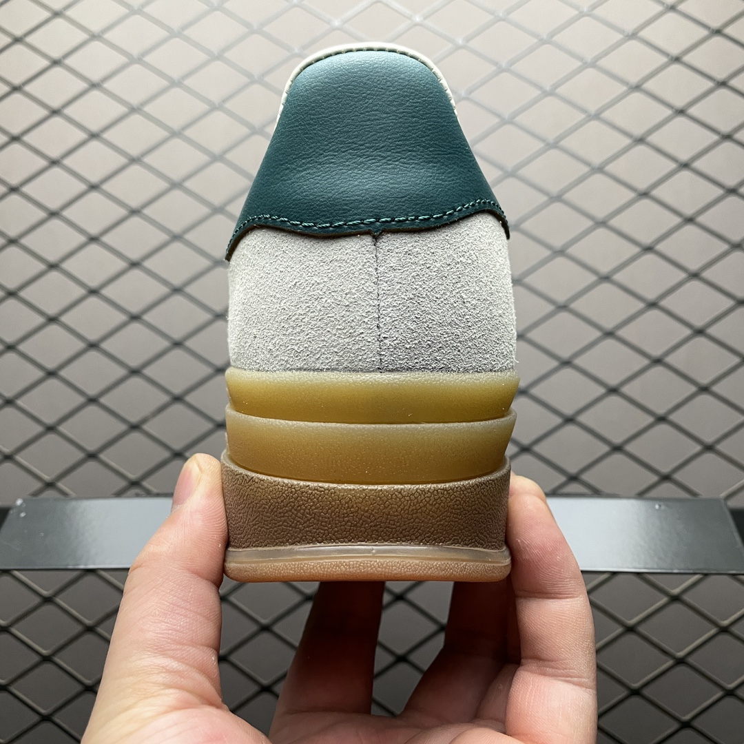 adidas Originals WMNS Gazelle "White/Collegiate Green/Magic Beige（ID7056）