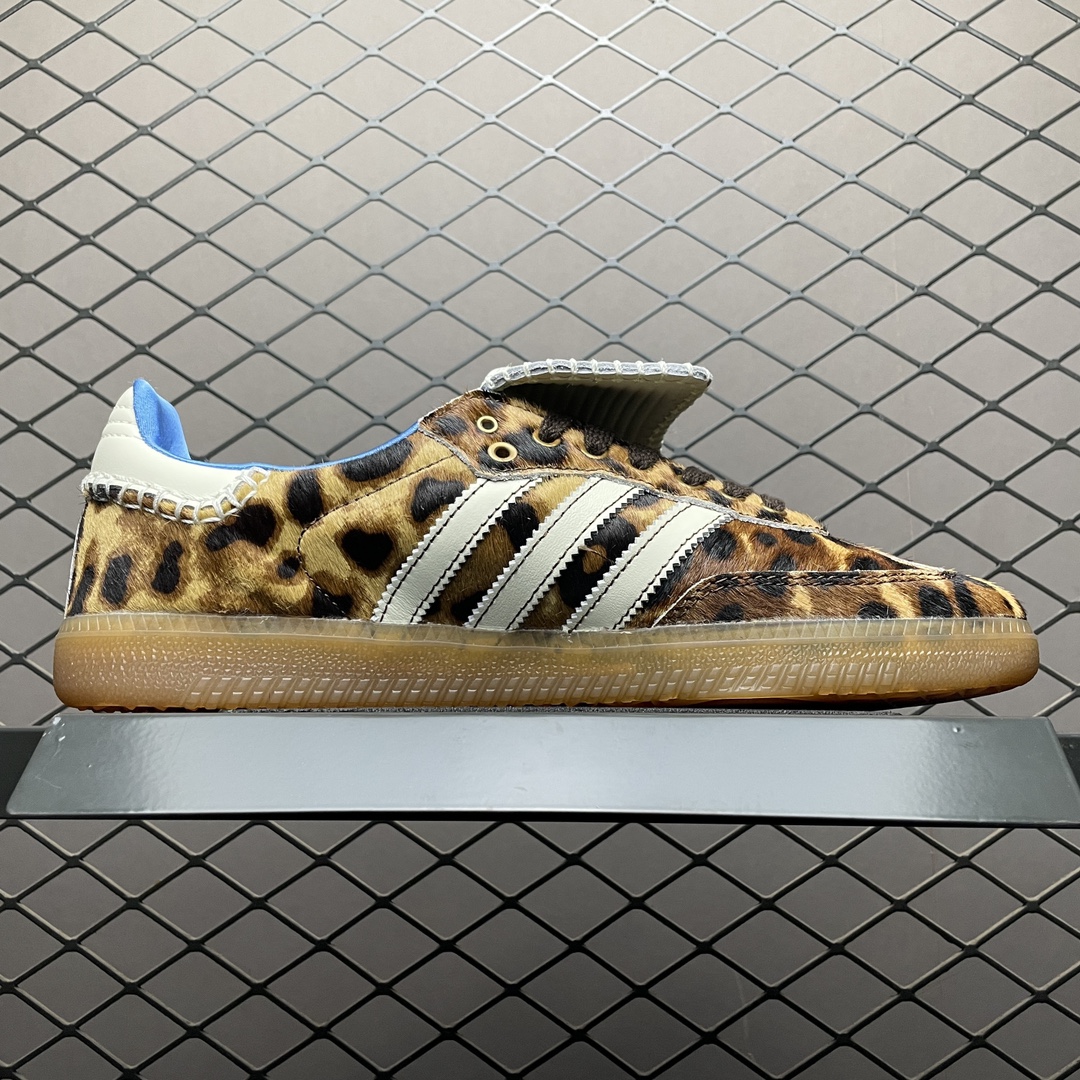 Wales Bonner × adidas Samba Pony Leo Low "Dark Brown/Cream White"（IE0578）