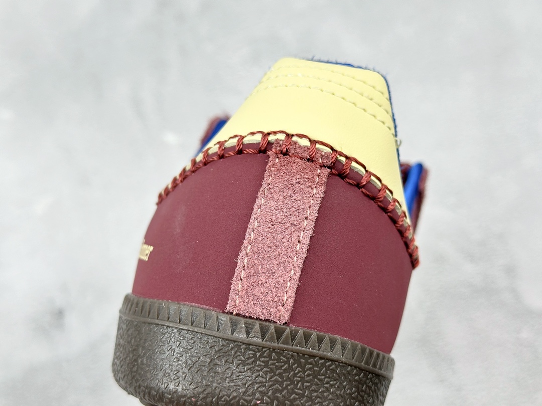 Wales Bonner × adidas Samba Nylon Low "Fox Brown/Sandy Beige/Lucky Blue"（IE0579）