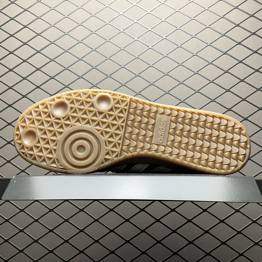 Wales Bonner × adidas Samba Pony Tonal Low "Core Black/Cream White"（IE0580）