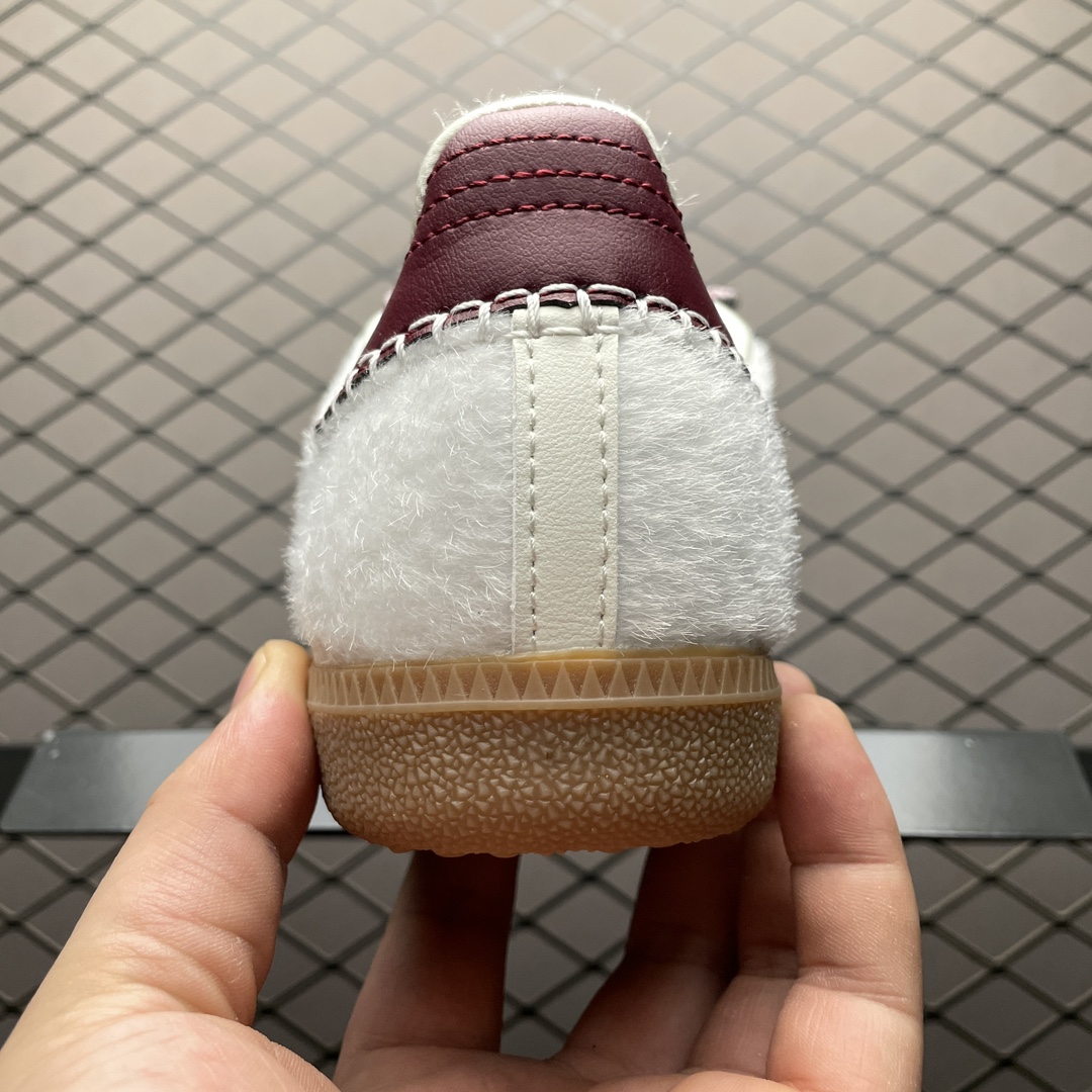 Wales Bonner × adidas Samba Pony Tonal Low "Cream White/Mystery Brown"（IE0586）