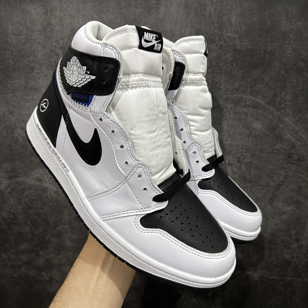 fragment design × UNION × Nike Air Jordan 1 Retro High OG "Black/White"(II7282-100)