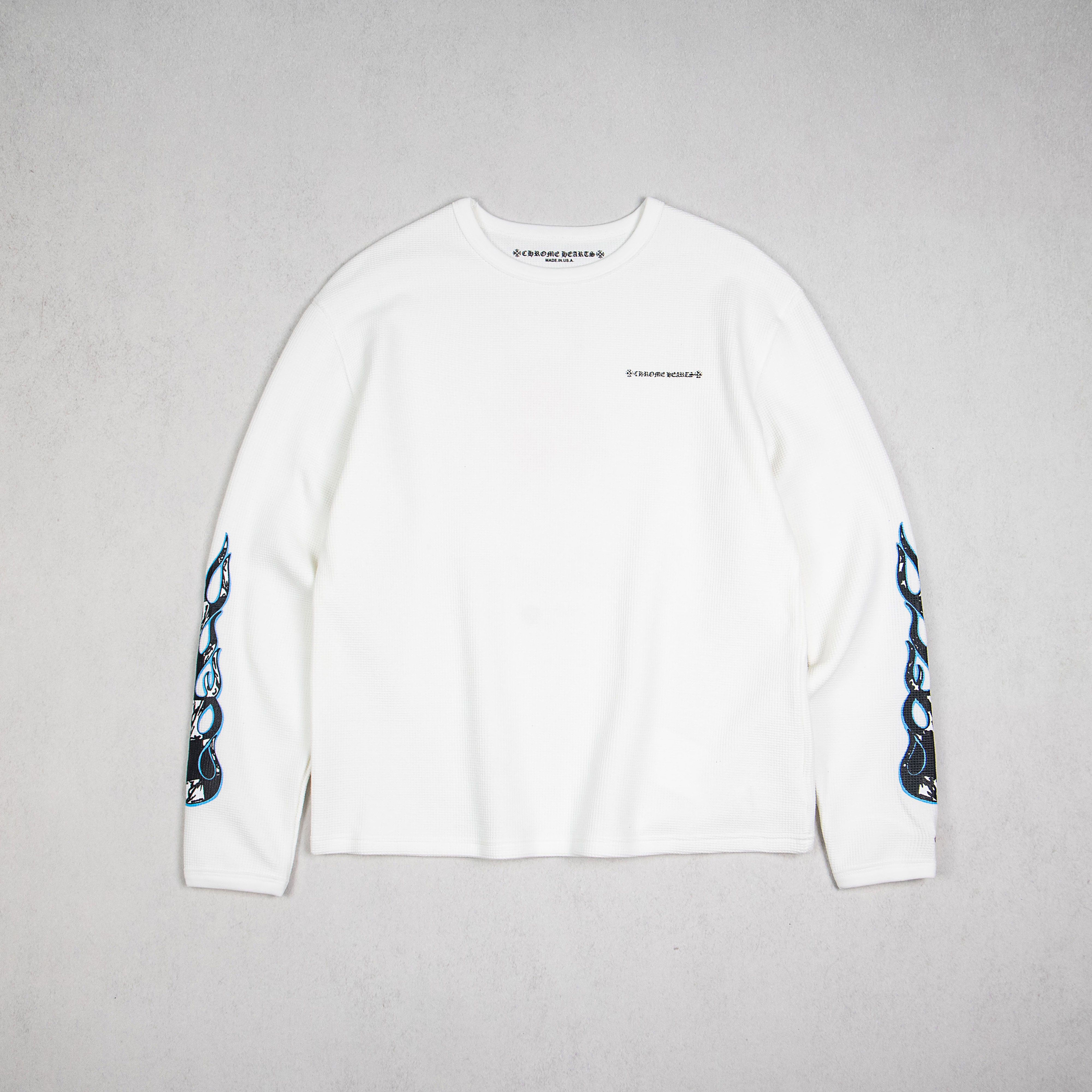 Chrome Hearts Matty Boy Sinister Thermal L/S T-Shirt "White"（CH2026724）
