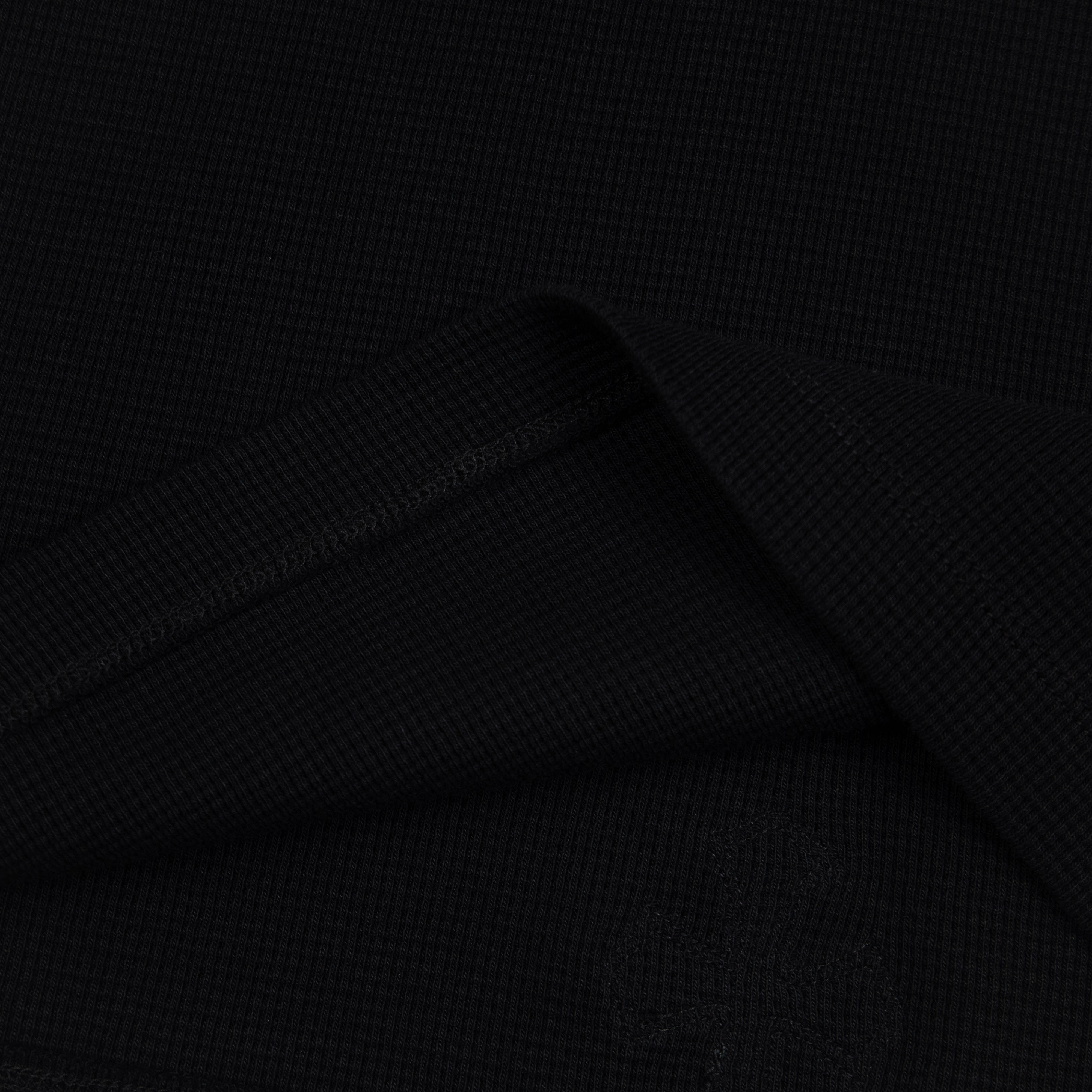 Chrome Hearts  Long-sleeve top with cross-stitch leather appliqué（CH-2026724）