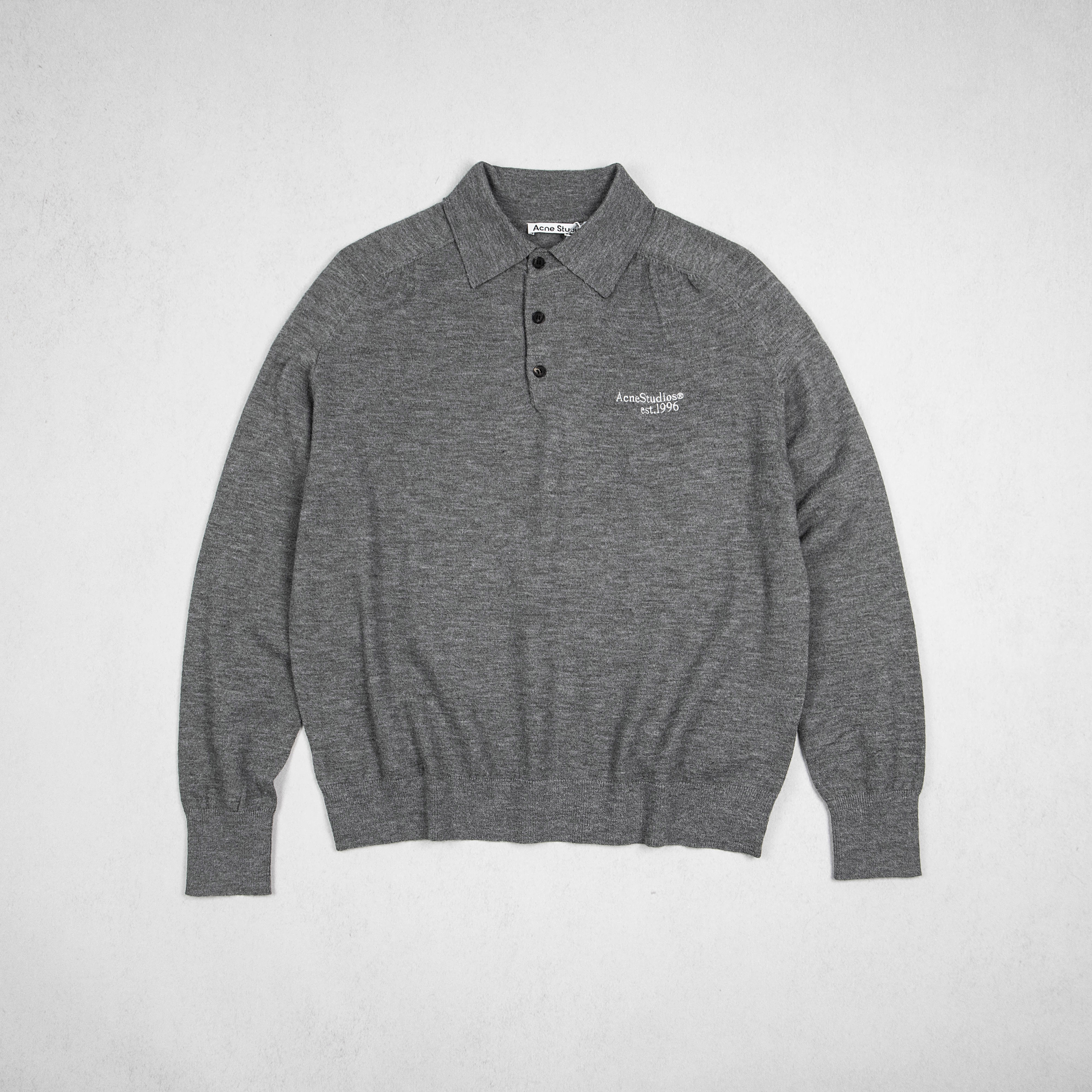 Acne Studios Collared Wool Knit Top (FN-MN-KNIT000611）