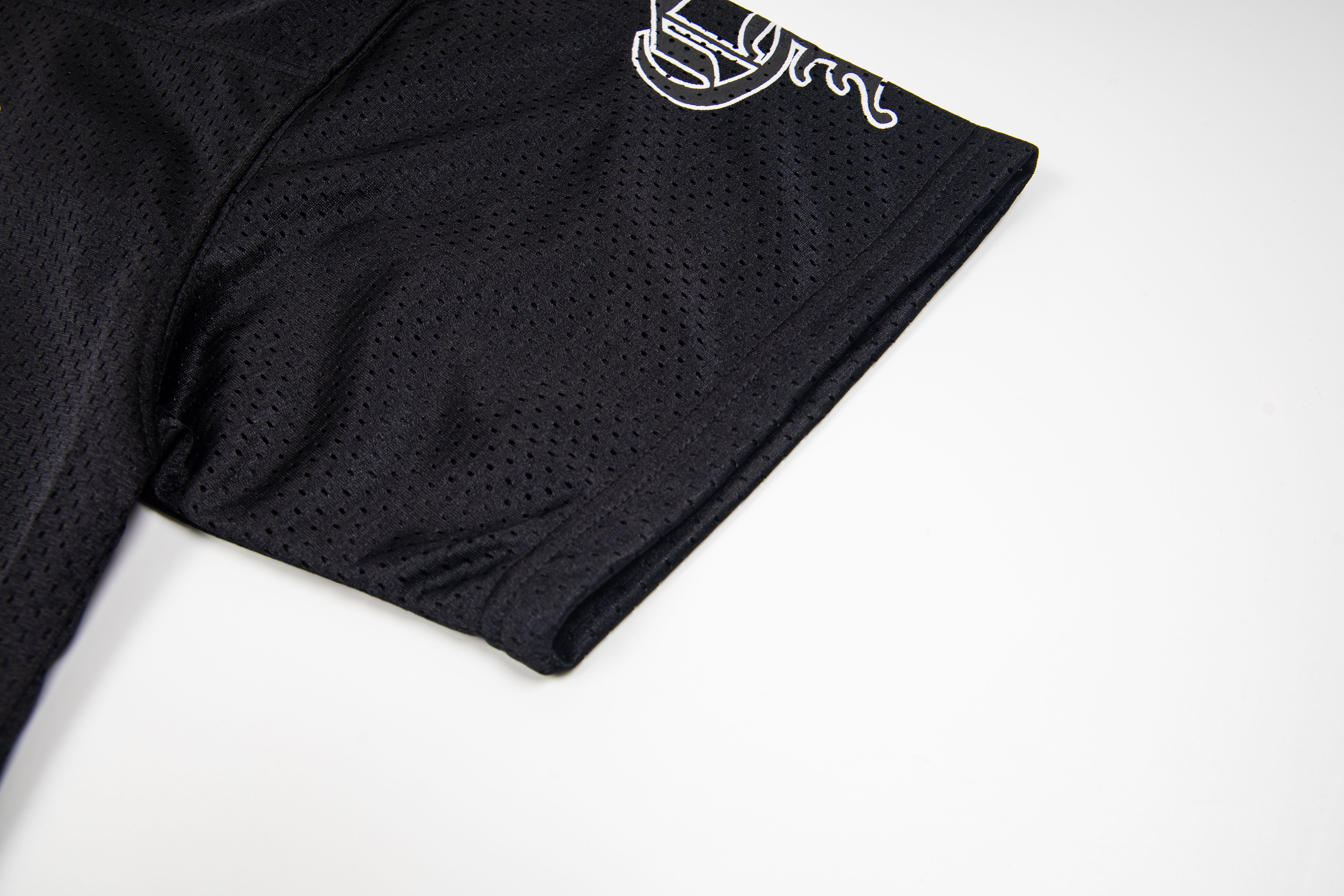Chrome Hearts Mesh Stadium Football Jersey Black(CH-T20231186）