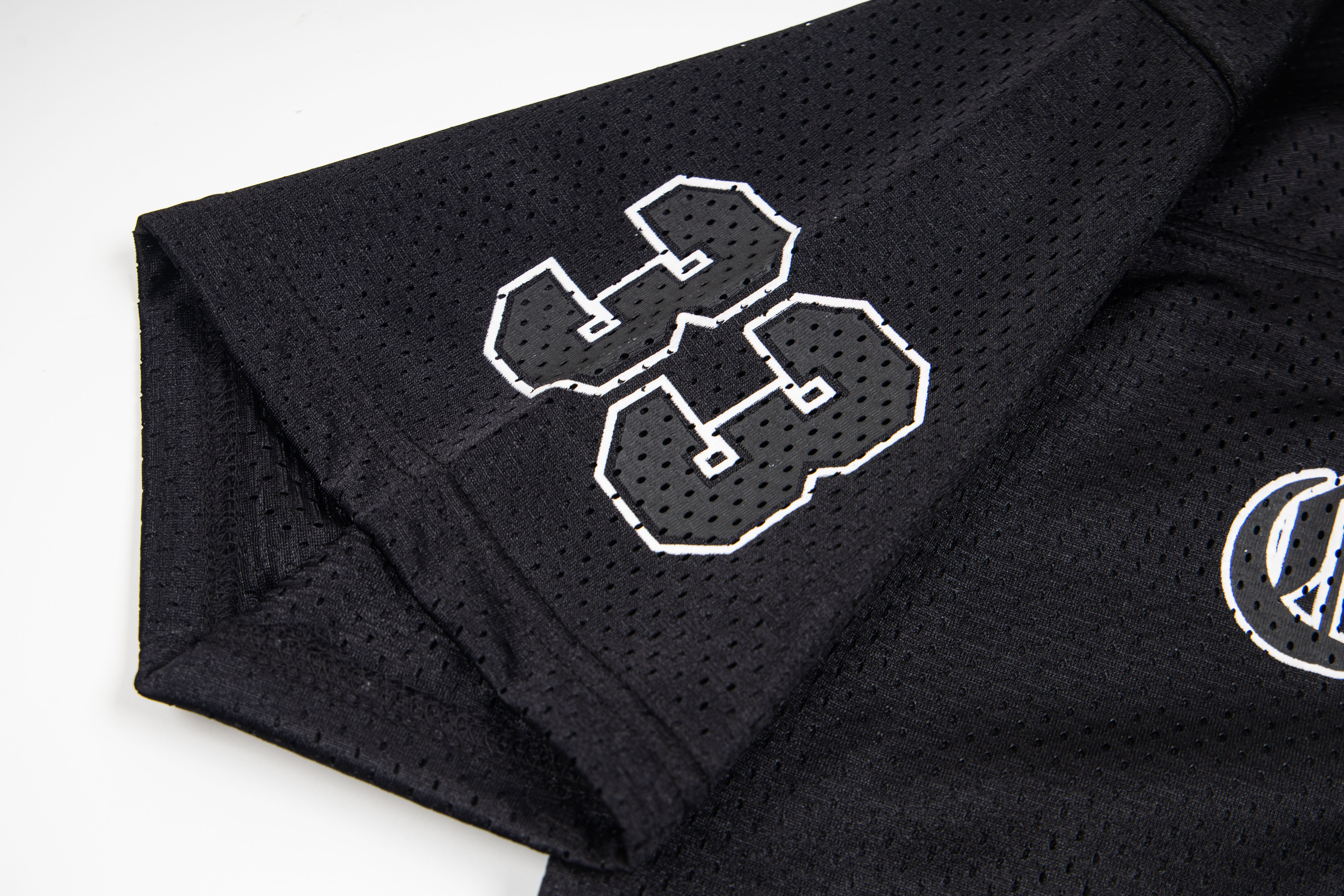 Chrome Hearts Mesh Stadium Football Jersey Black(CH-T20231186）