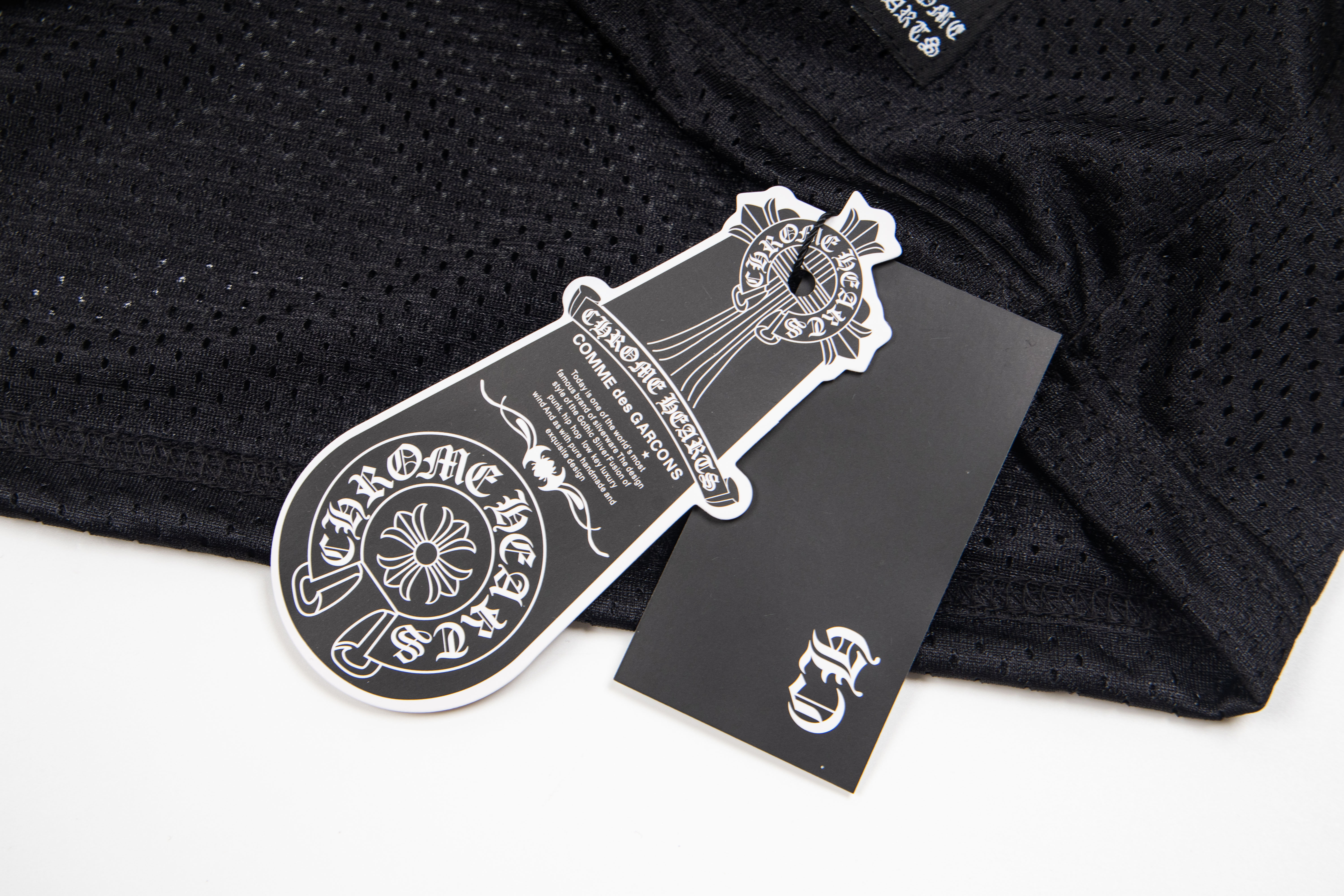 Chrome Hearts Mesh Stadium Football Jersey Black(CH-T20231186）