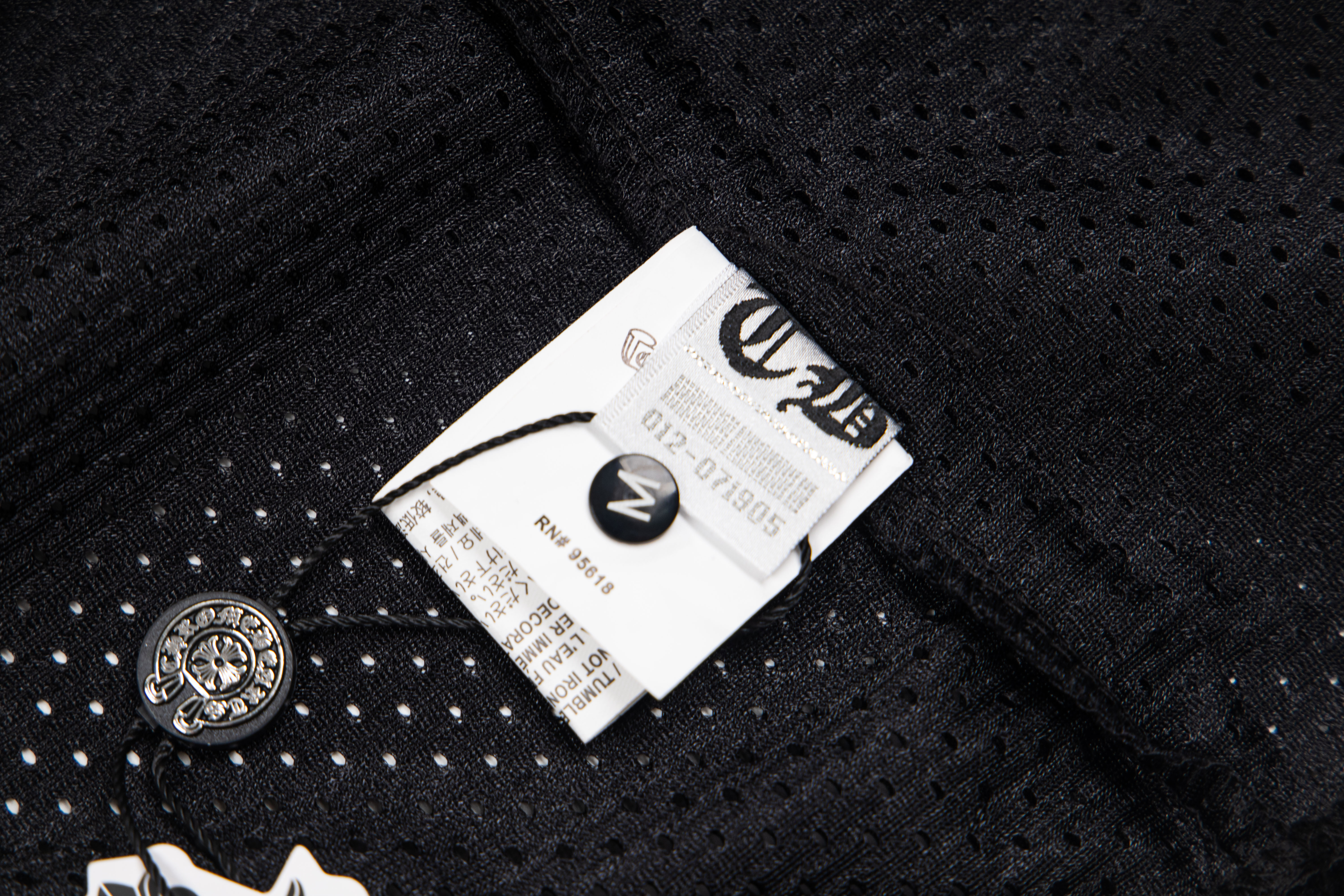 Chrome Hearts Mesh Stadium Football Jersey Black(CH-T20231186）