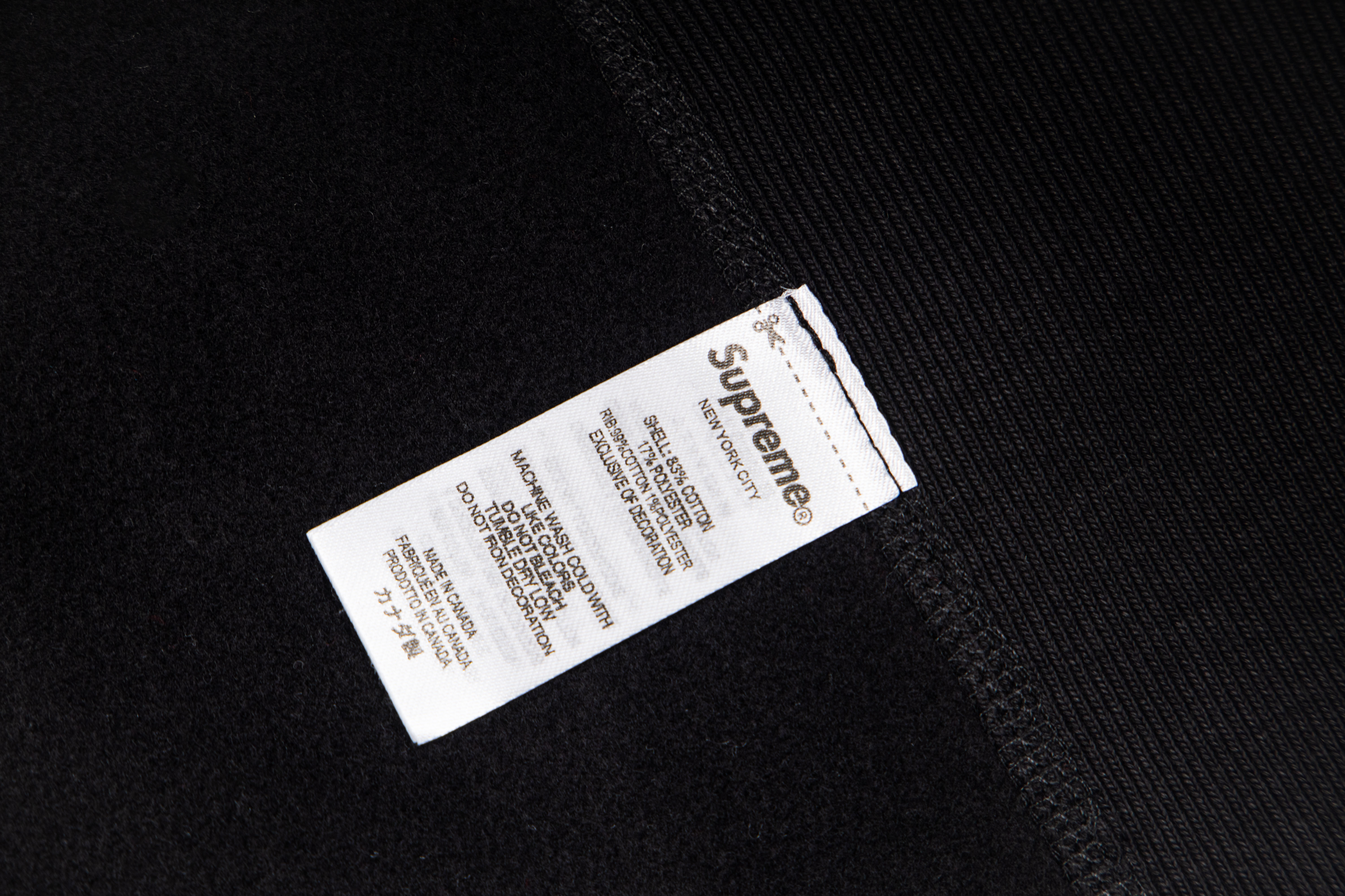 Supreme Week 16 Bandana Box logo Hooded Sweatshirt Cashew flower badge hooded sweatshirt"Black"（SUP-FW19-10825）