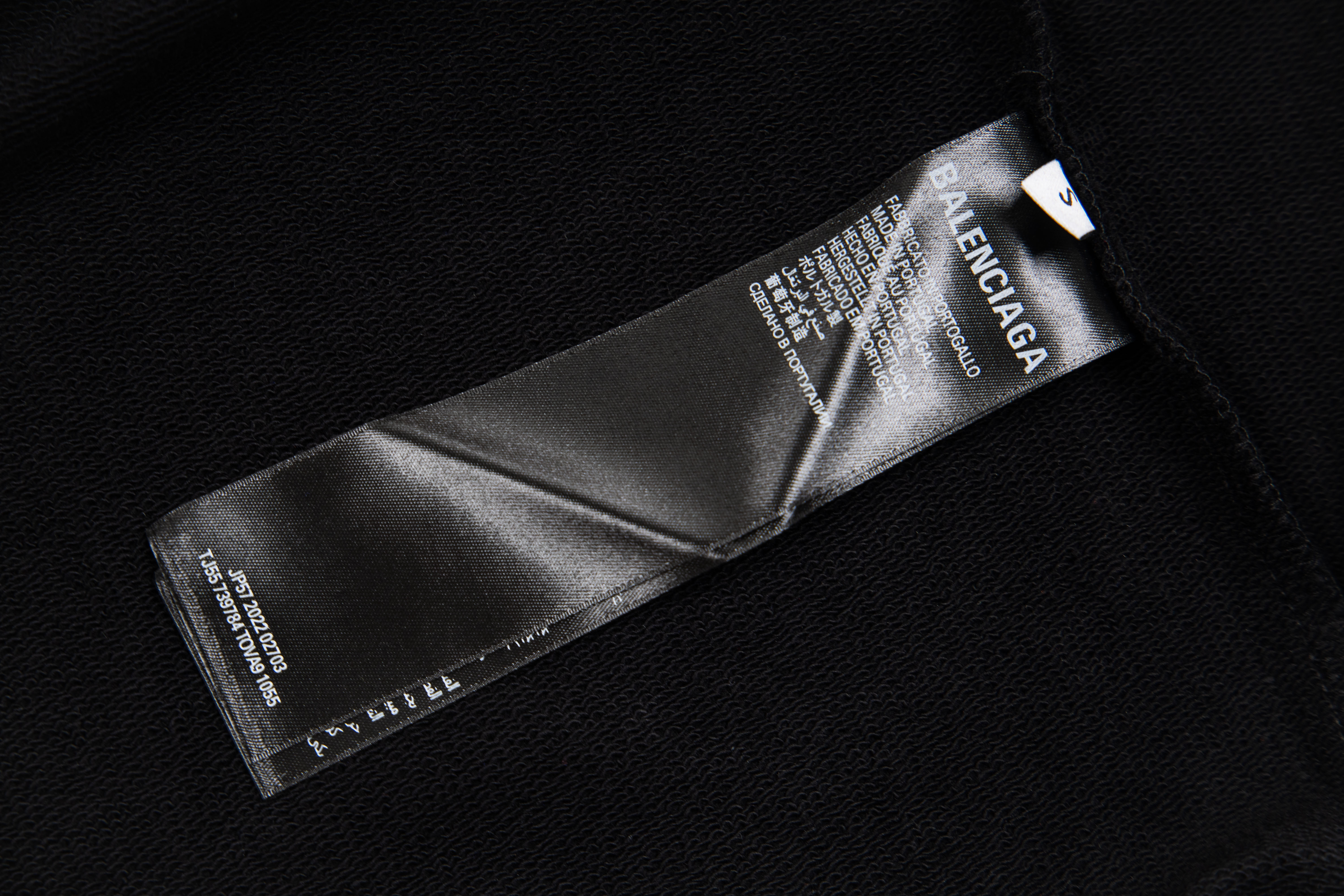 adidas BALENCIAGA Zip-Up Hoodie Small Fit "Black" (723754TNVN28482）