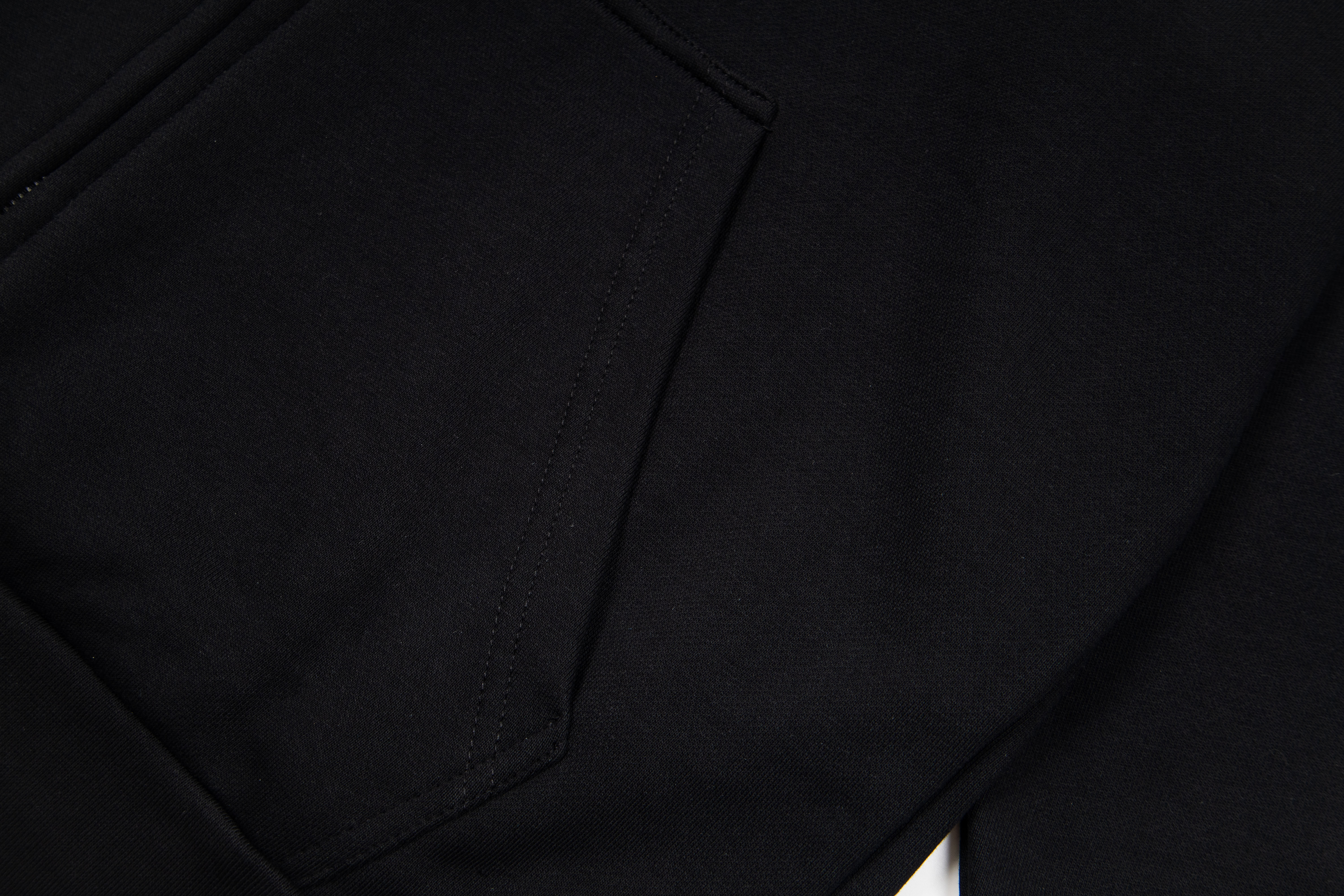 Balenciaga Paris Soccer Zip-up Hoodie Medium Fit 'Black White'(744457TPVS61070）