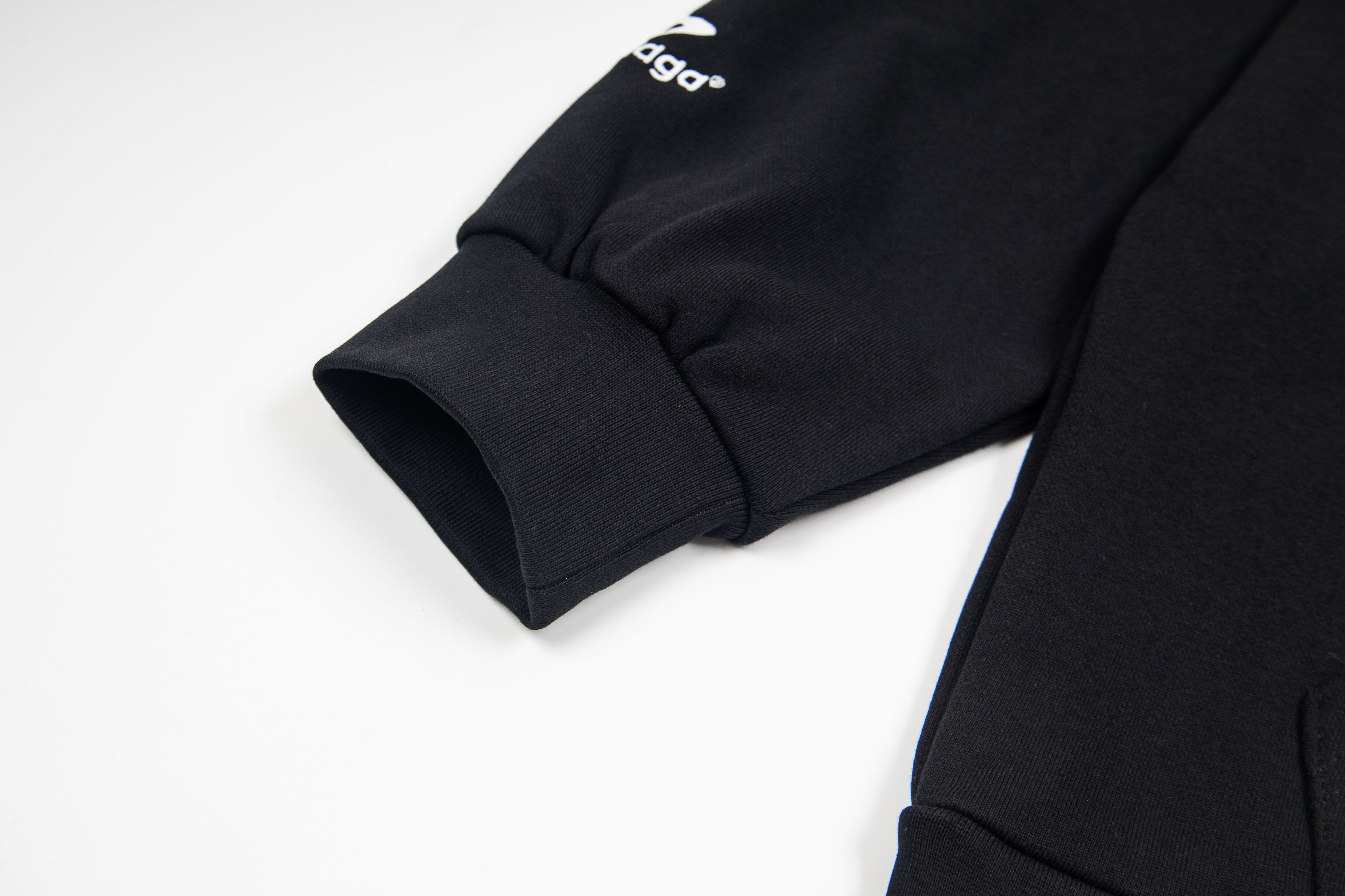 Balenciaga Paris Soccer Zip-up Hoodie Medium Fit 'Black White'(744457TPVS61070）