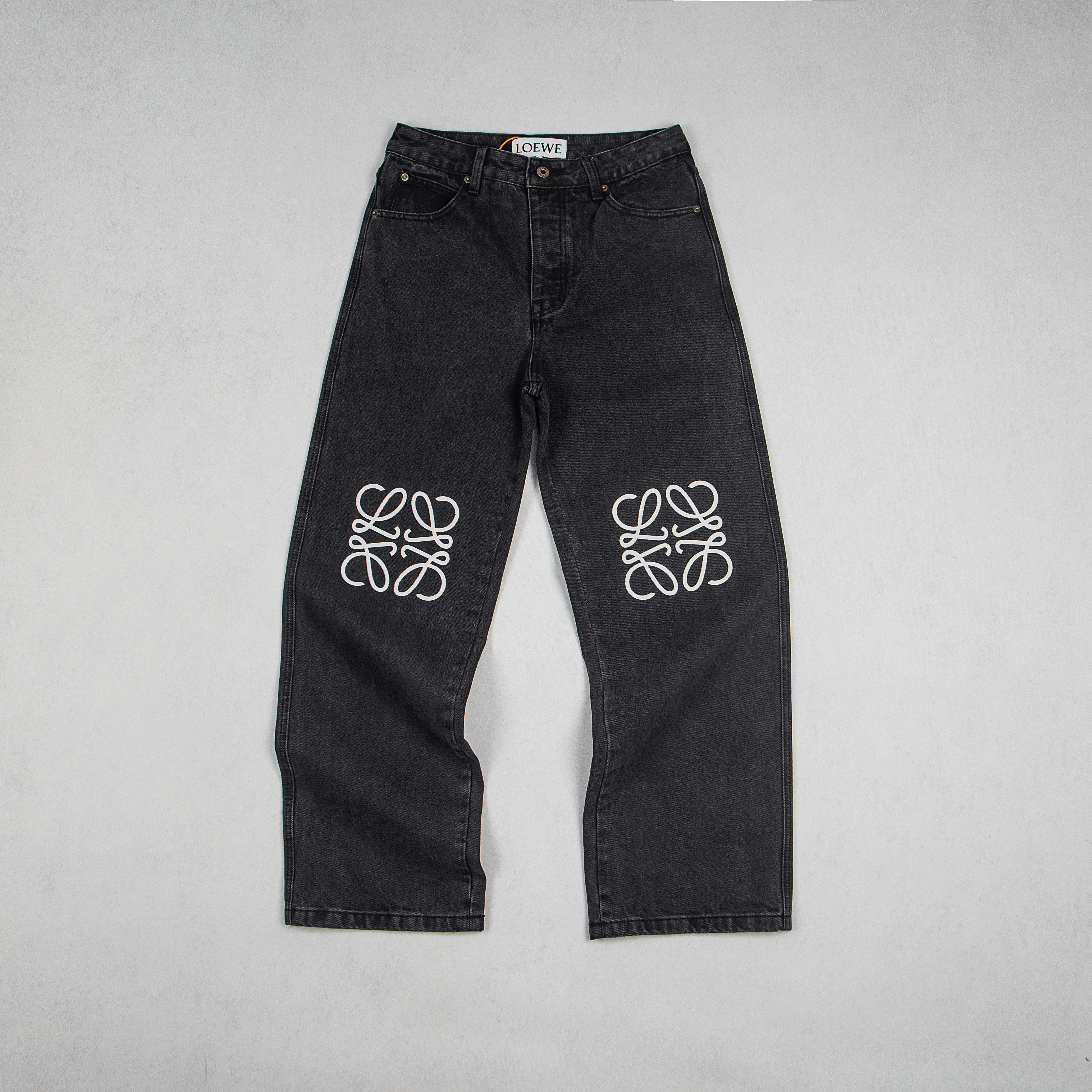 LOEWE Button Flight Jeans Loose Fit Jeans (H526Y11X78-1100）