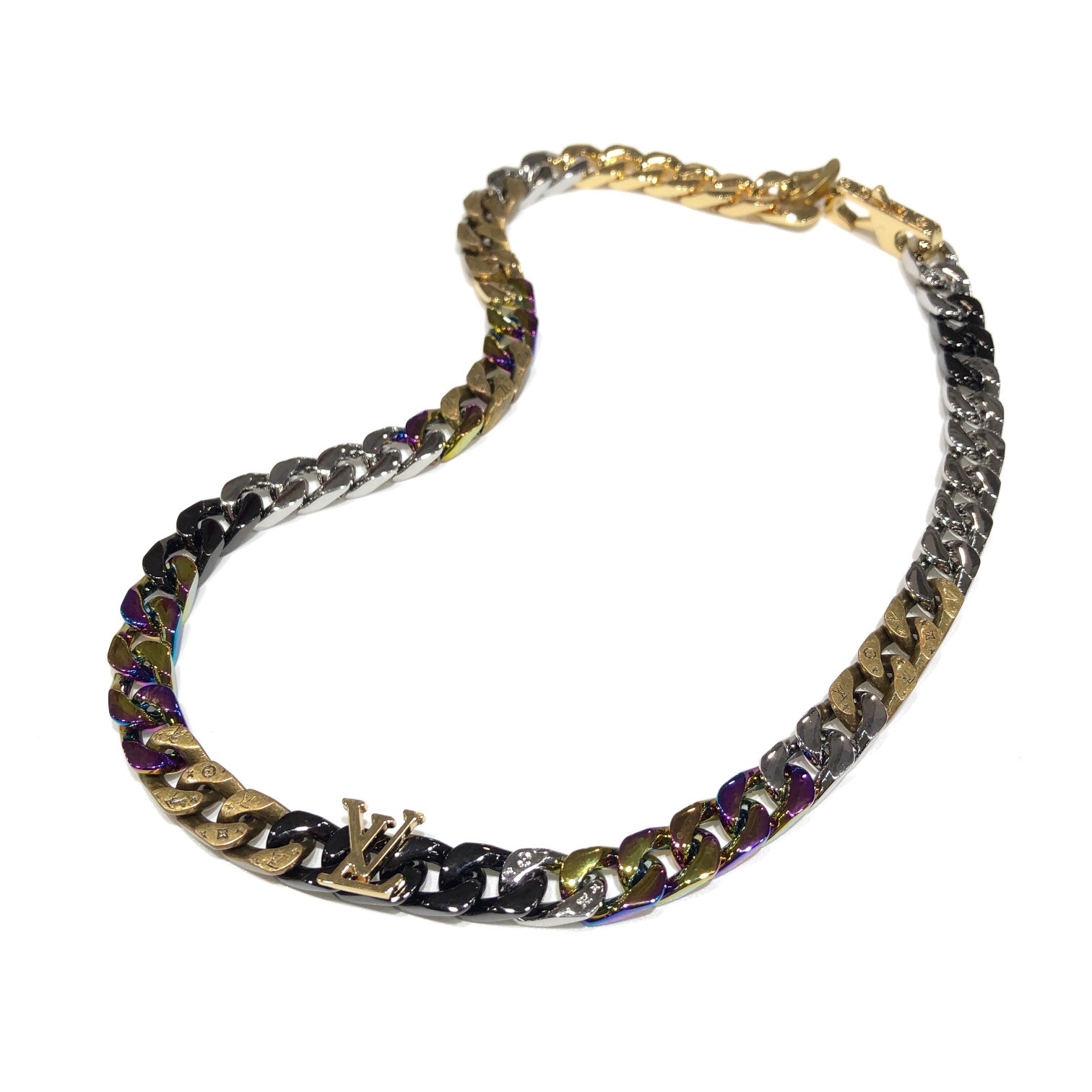 Louis Vuitton LV Chain Links Necklace "Multi Color"（M69462）