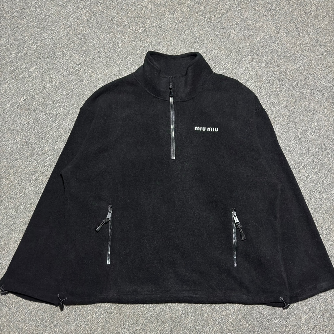 Miu Miu Logo sweat jacket（MJL043-15V3-F0002-S-OOO）