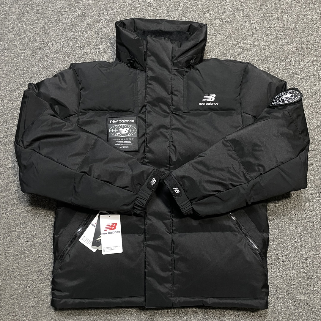 New Balance sports hooded down jacket"black"（NPA43131-BK）