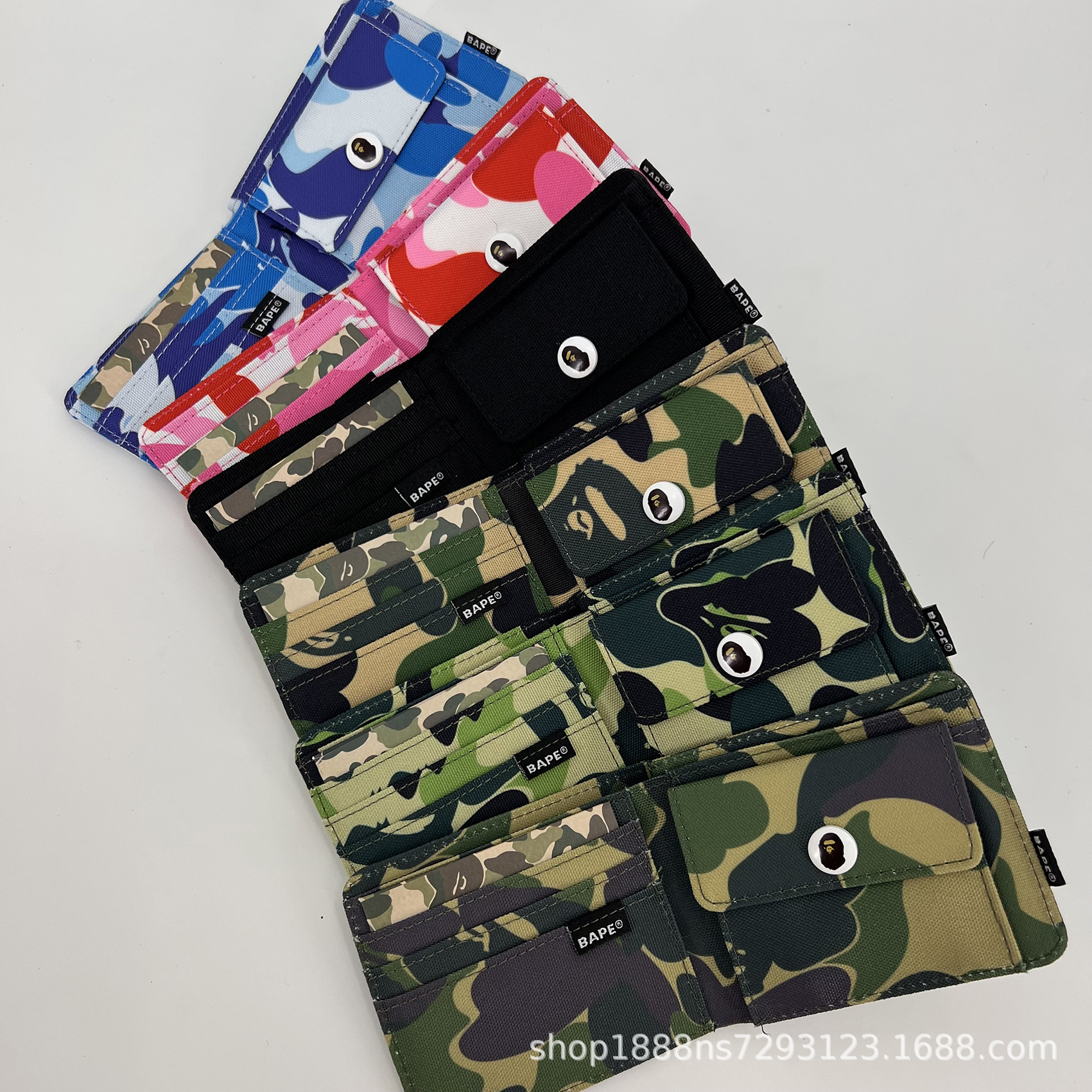supreme/stussy/bape compact wallet