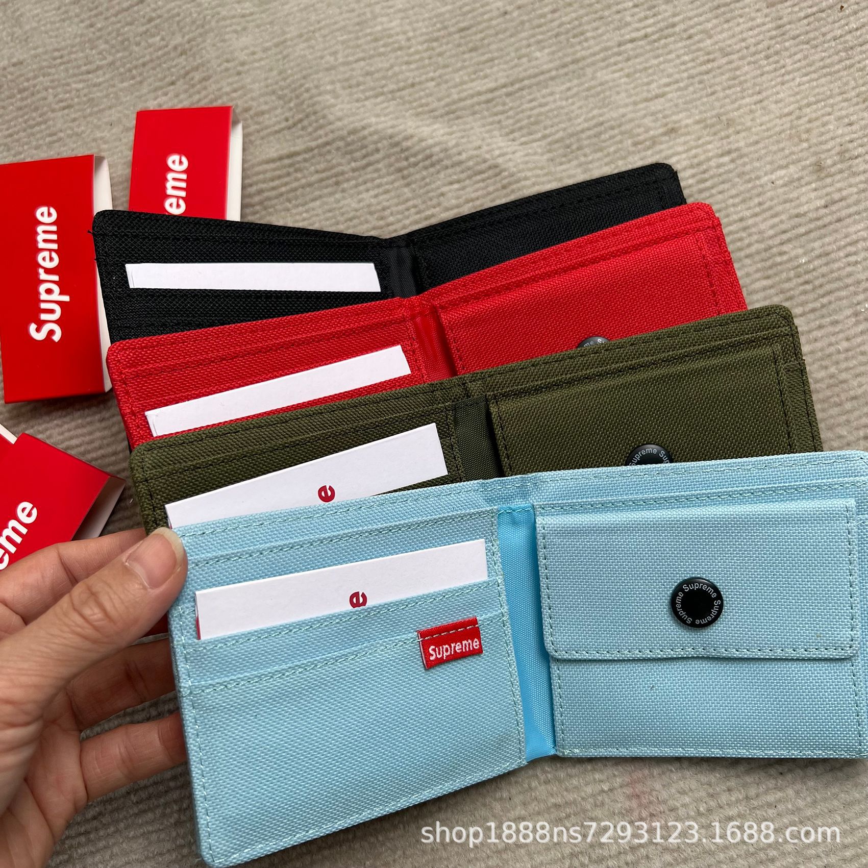 supreme compact wallet
