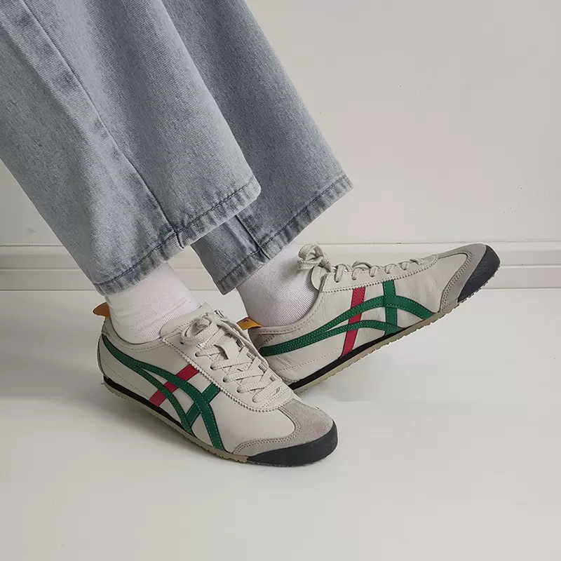 Onitsuka Tiger Mexico 66 Birch Green Red Yellow（1183C102-201）