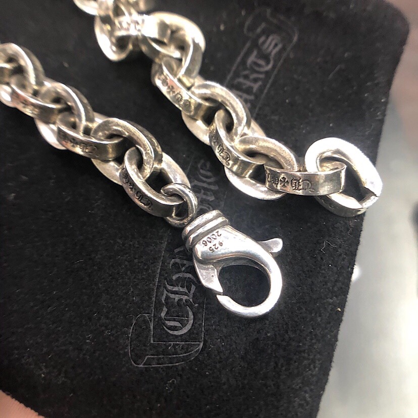CHROME HEARTS クロムハーツ 厚みのあるブレスレット（PAPERCHAIN-银色）