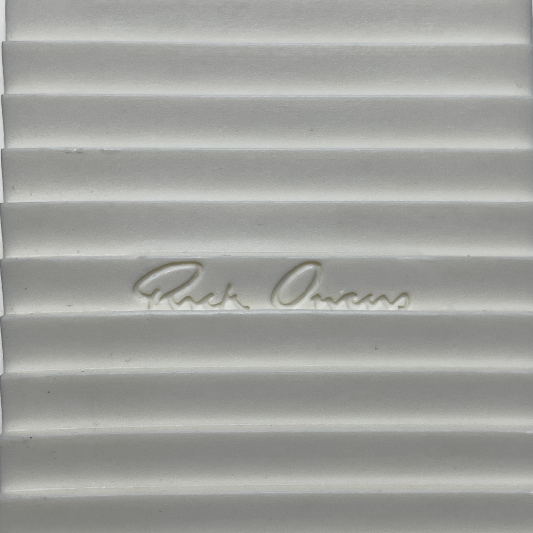 Rick Owens FogachineGeobasket SS22 full-grain calfskin sneakers (RU01B1894LPOW1-9111)