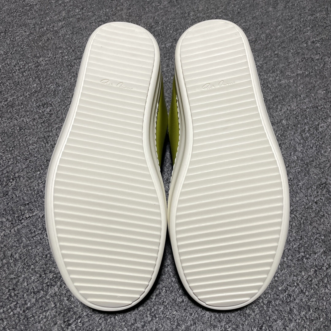 Rick Owens RO FW23 LUXOR low top sneakers "Light Green"(RU02C7893LLPW2-3211)