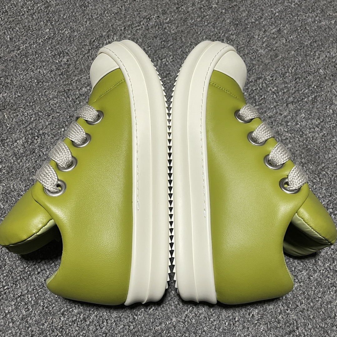 Rick Owens RO FW23 LUXOR low top sneakers "Light Green"(RU02C7893LLPW2-3211)