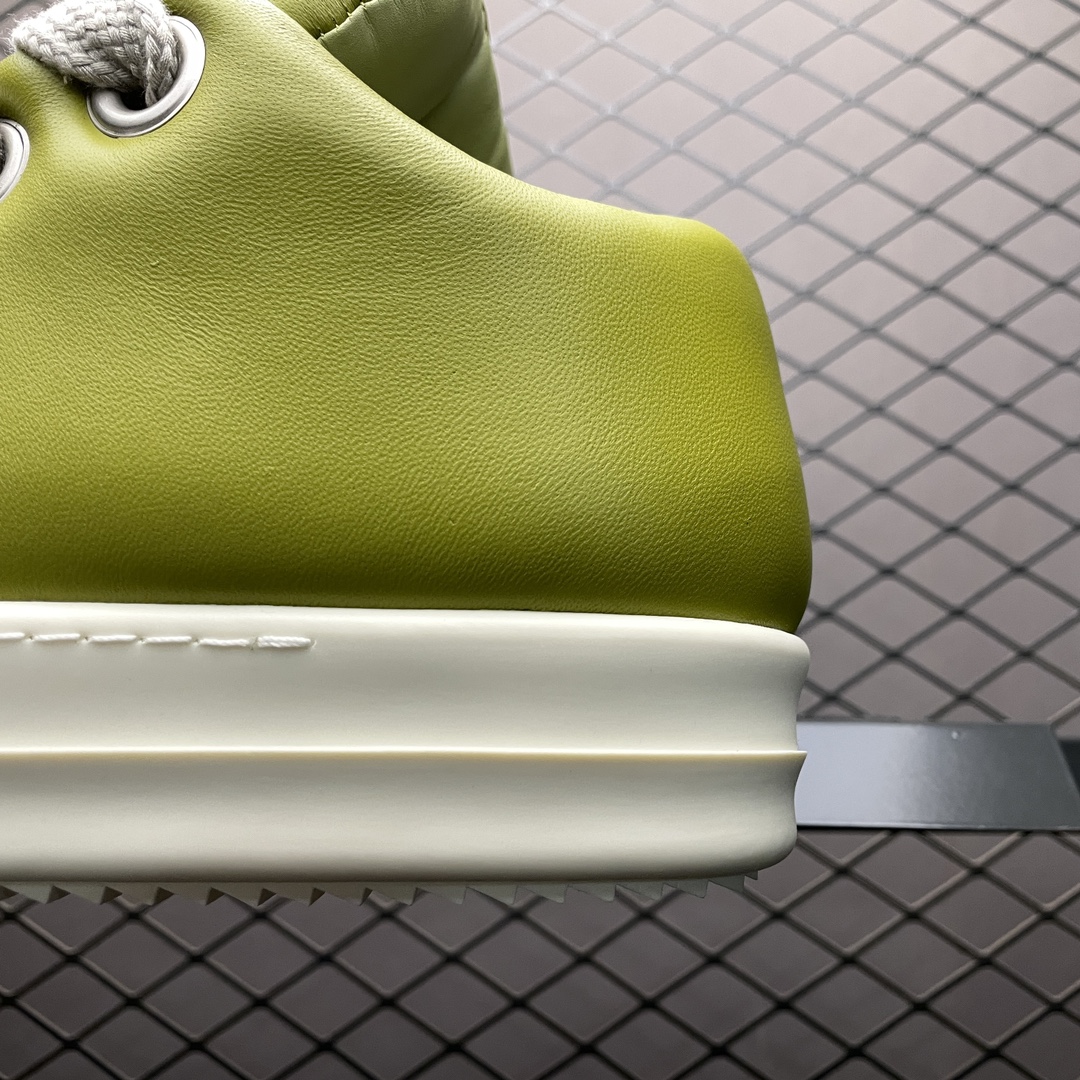 Rick Owens RO FW23 LUXOR low top sneakers "Light Green"(RU02C7893LLPW2-3211)