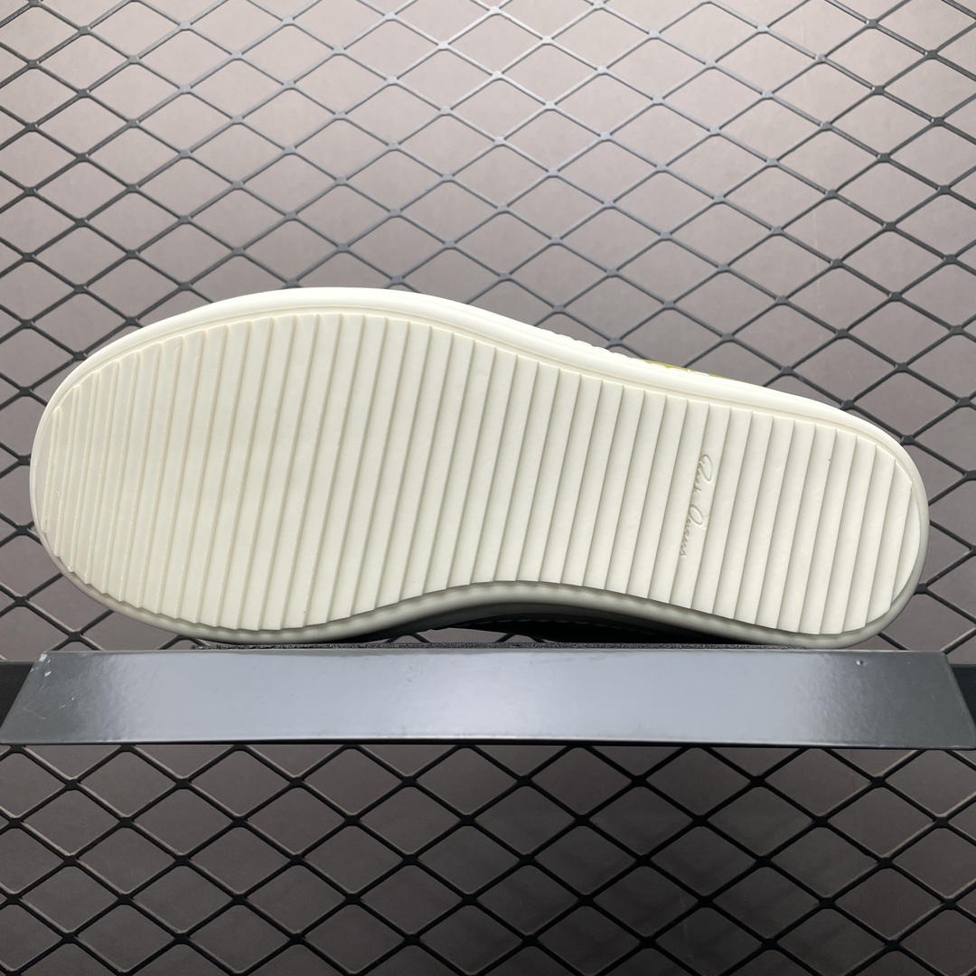 Rick Owens RO FW23 LUXOR low top sneakers "Light Green"(RU02C7893LLPW2-3211)