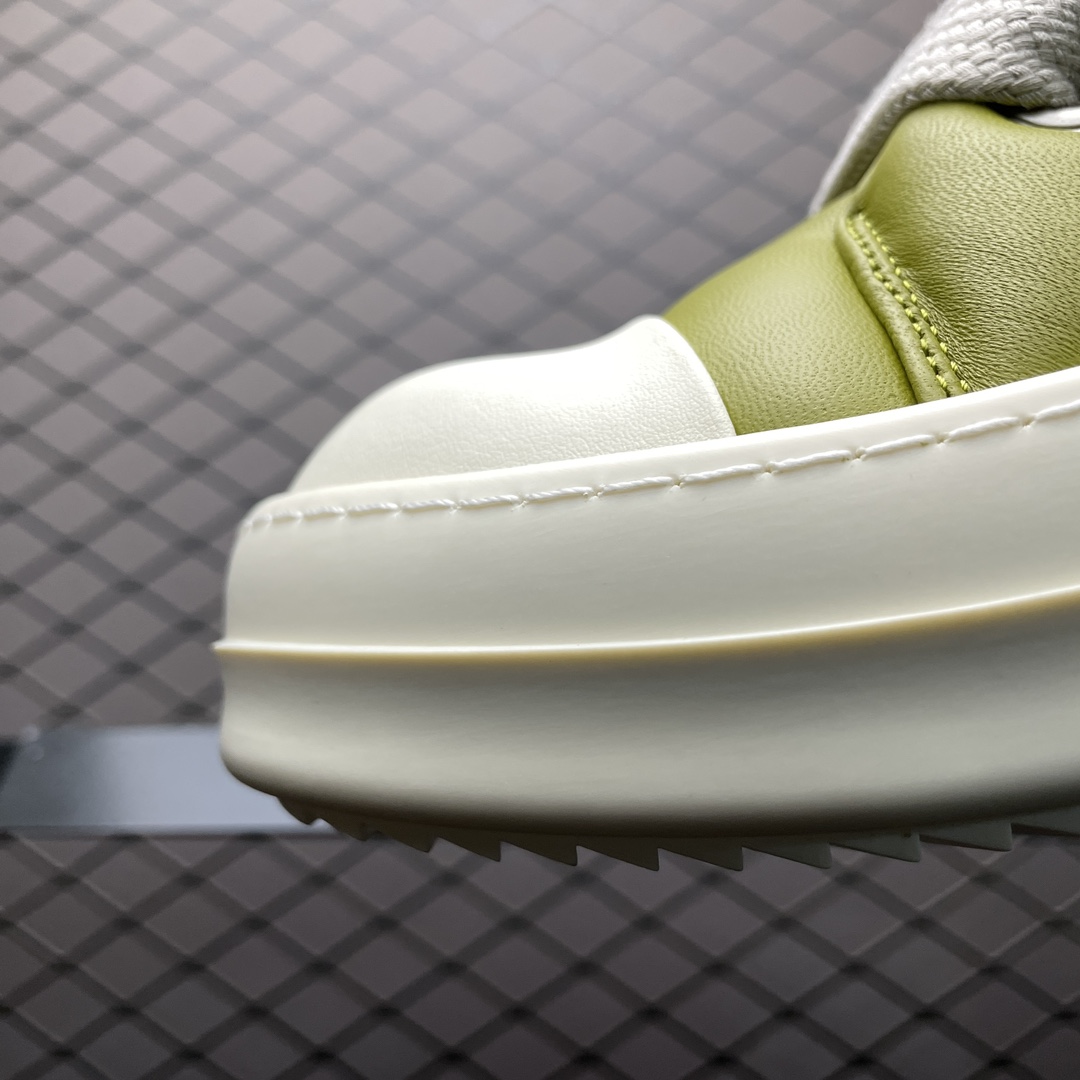 Rick Owens RO FW23 LUXOR low top sneakers "Light Green"(RU02C7893LLPW2-3211)