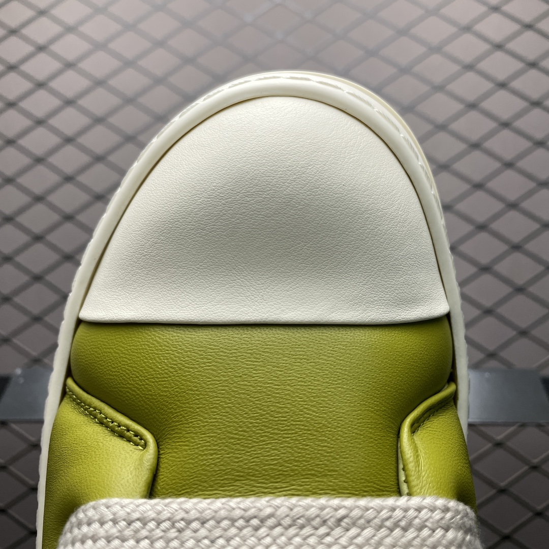 Rick Owens RO FW23 LUXOR low top sneakers "Light Green"(RU02C7893LLPW2-3211)